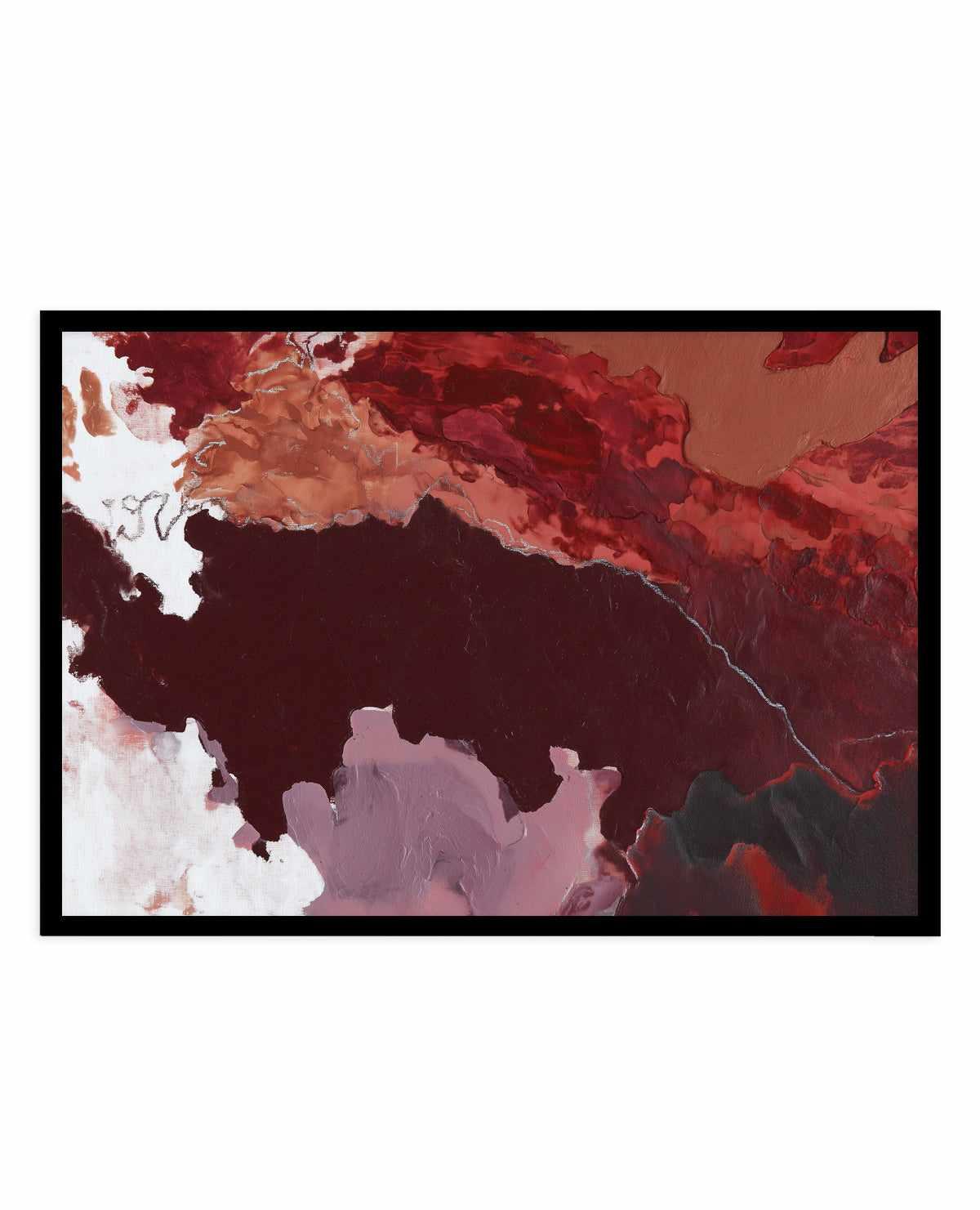 Burgundy Horizon I | Art Print from Olive et Oriel where you can shop wallpaper and artworks online