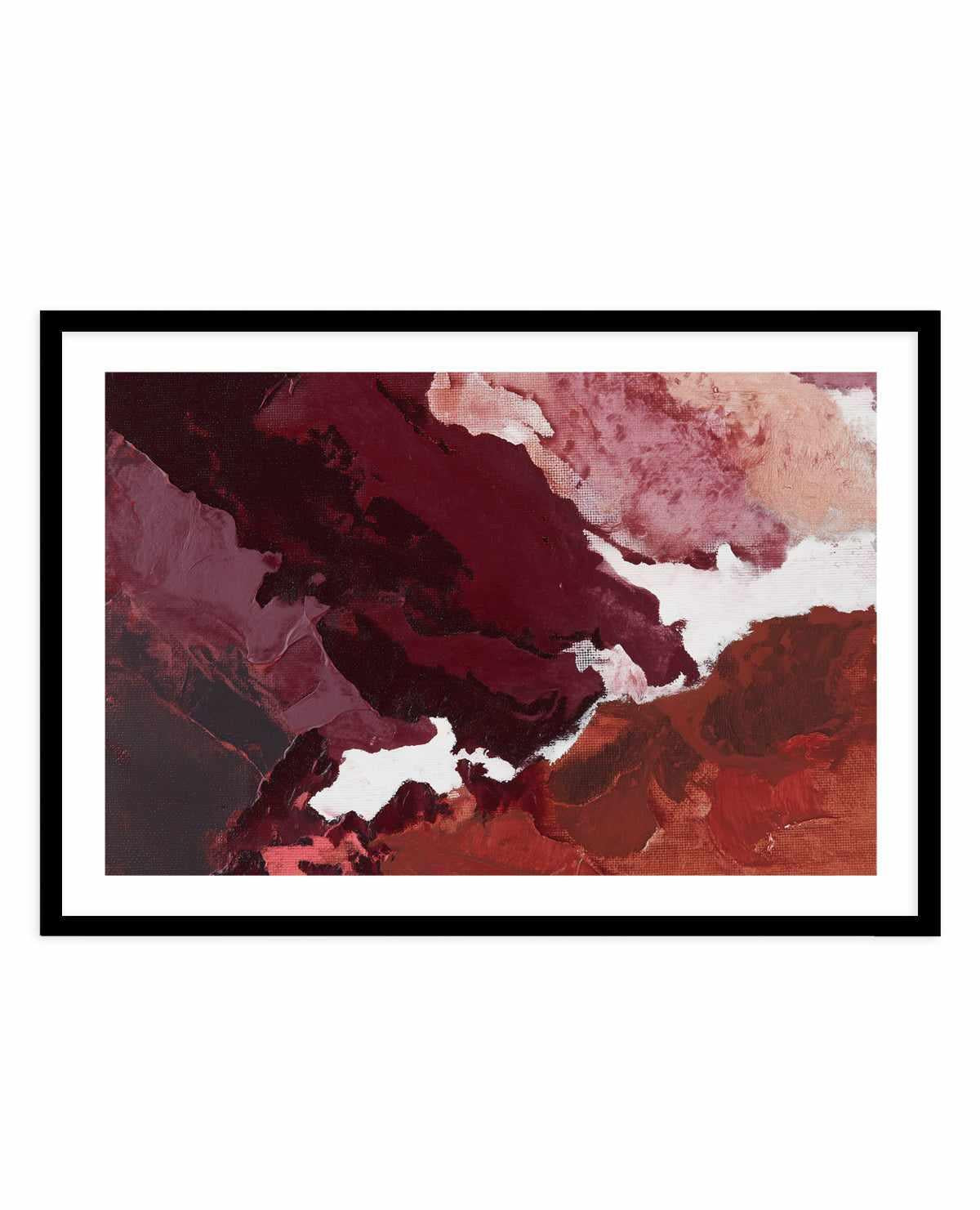 Burgundy Horizon II | Art Print from Olive et Oriel where you can shop wallpaper and artworks online