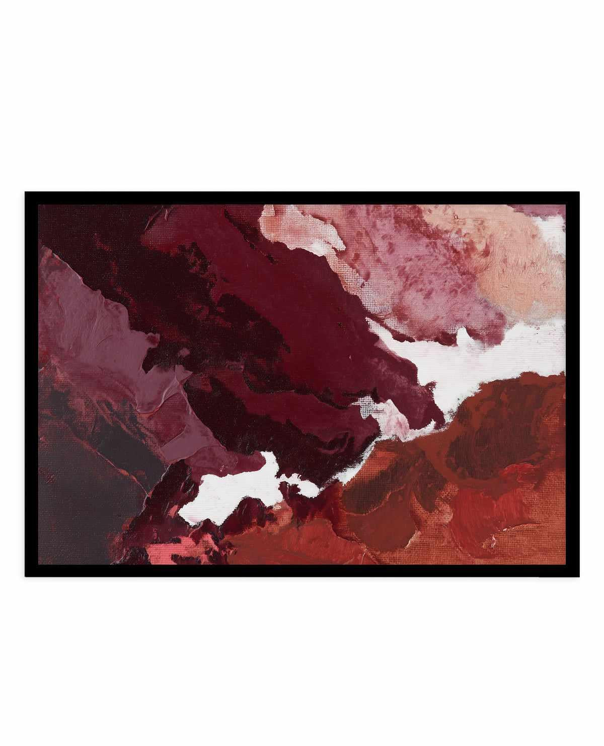 Burgundy Horizon II | Art Print from Olive et Oriel where you can shop wallpaper and artworks online