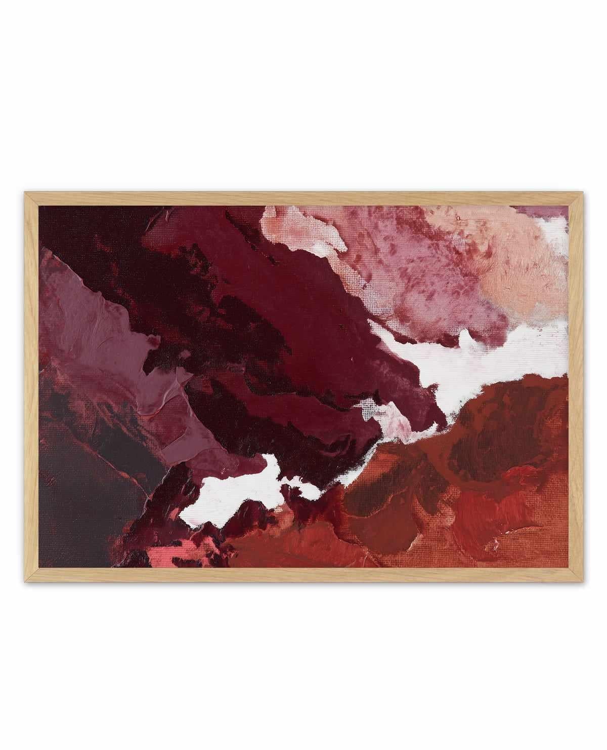Burgundy Horizon II | Art Print from Olive et Oriel where you can shop wallpaper and artworks online
