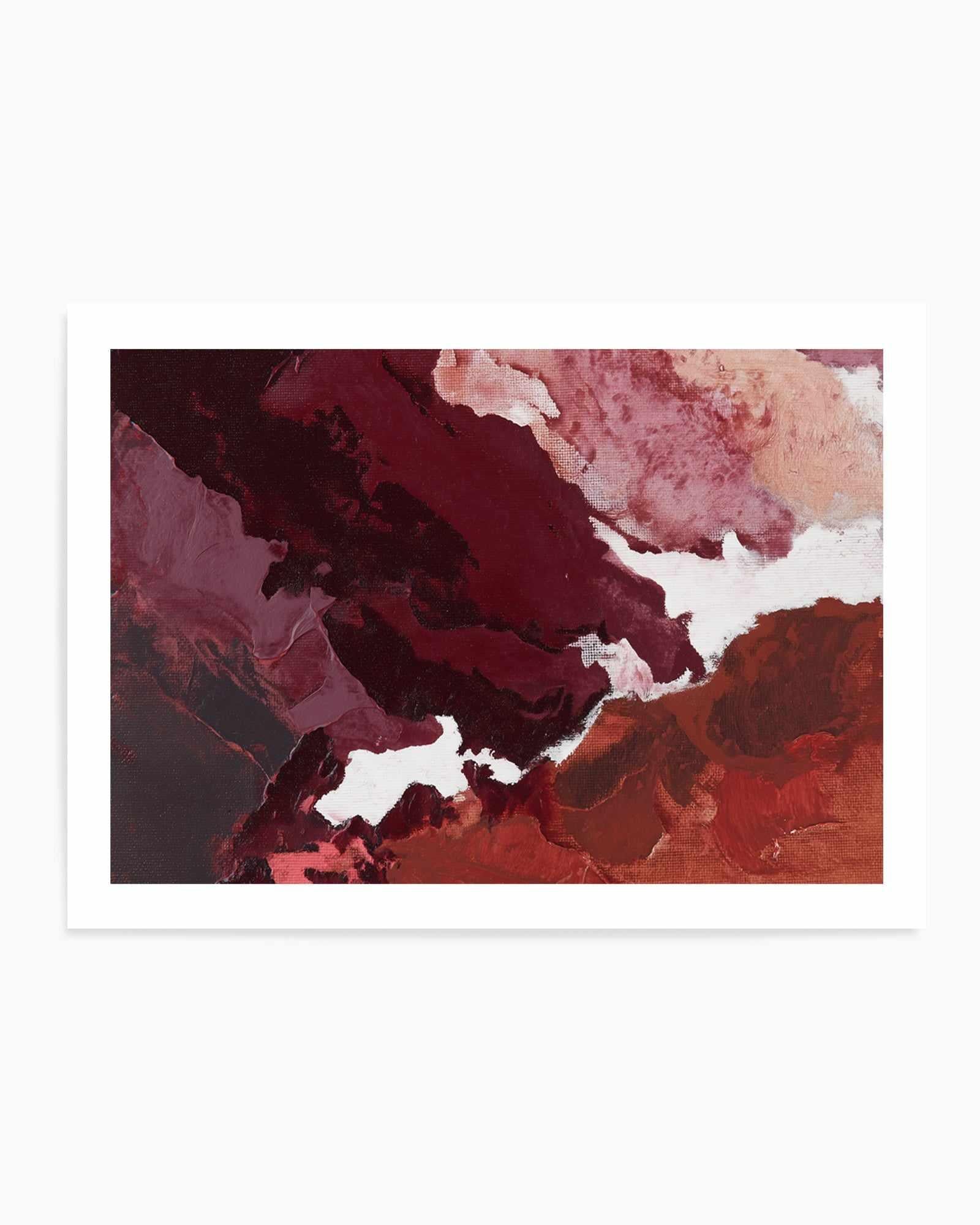 Burgundy Horizon II | Art Print from Olive et Oriel where you can shop wallpaper and artworks online