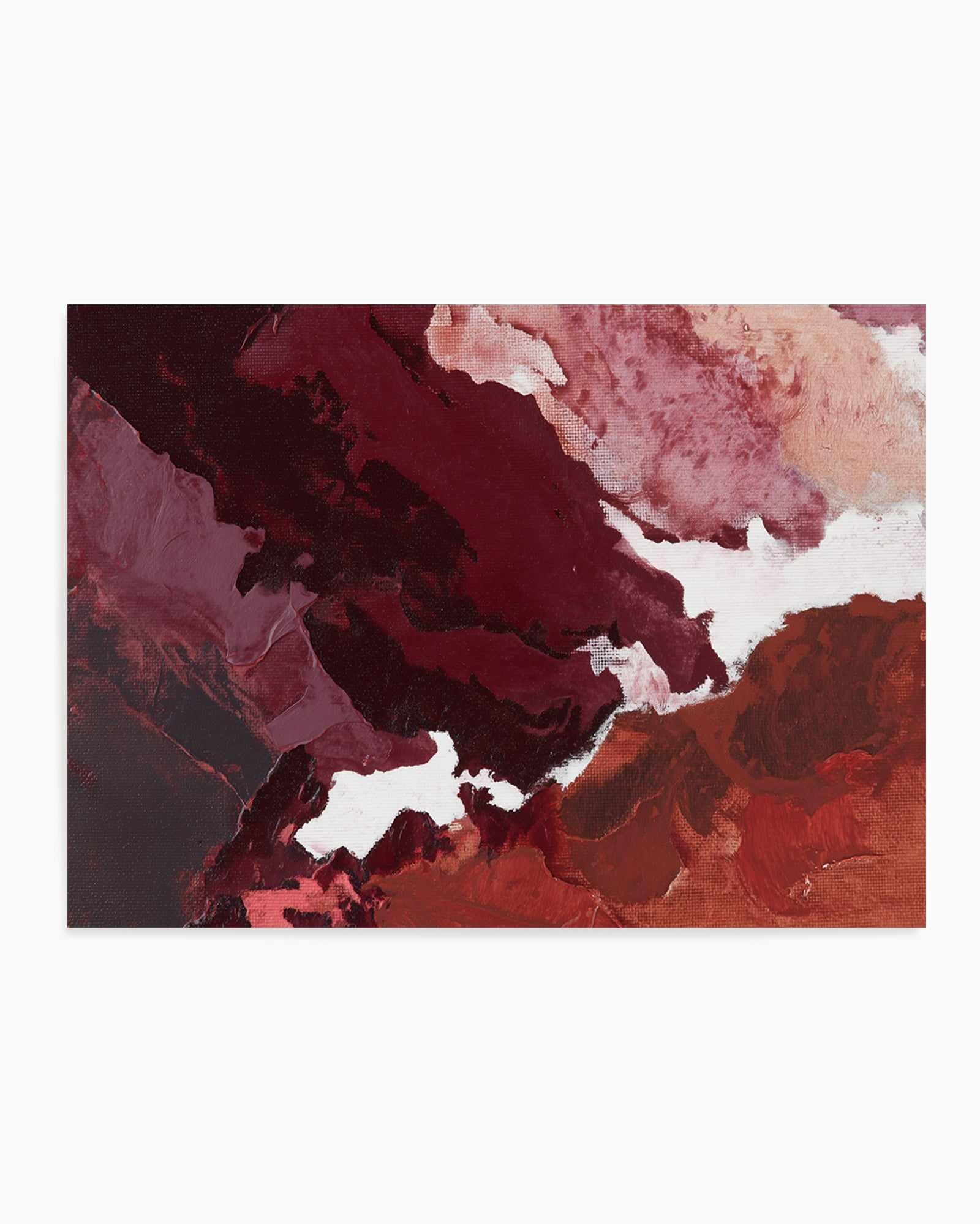 Burgundy Horizon II | Art Print from Olive et Oriel where you can shop wallpaper and artworks online