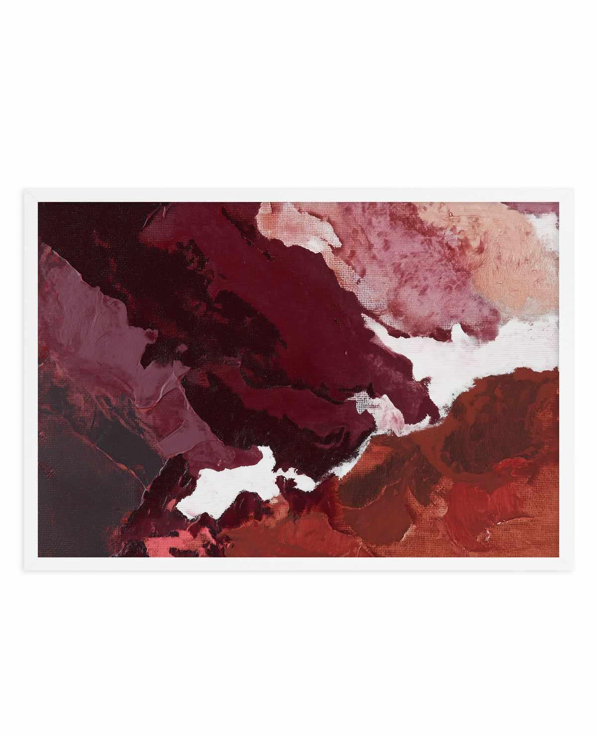 Burgundy Horizon II | Art Print from Olive et Oriel where you can shop wallpaper and artworks online