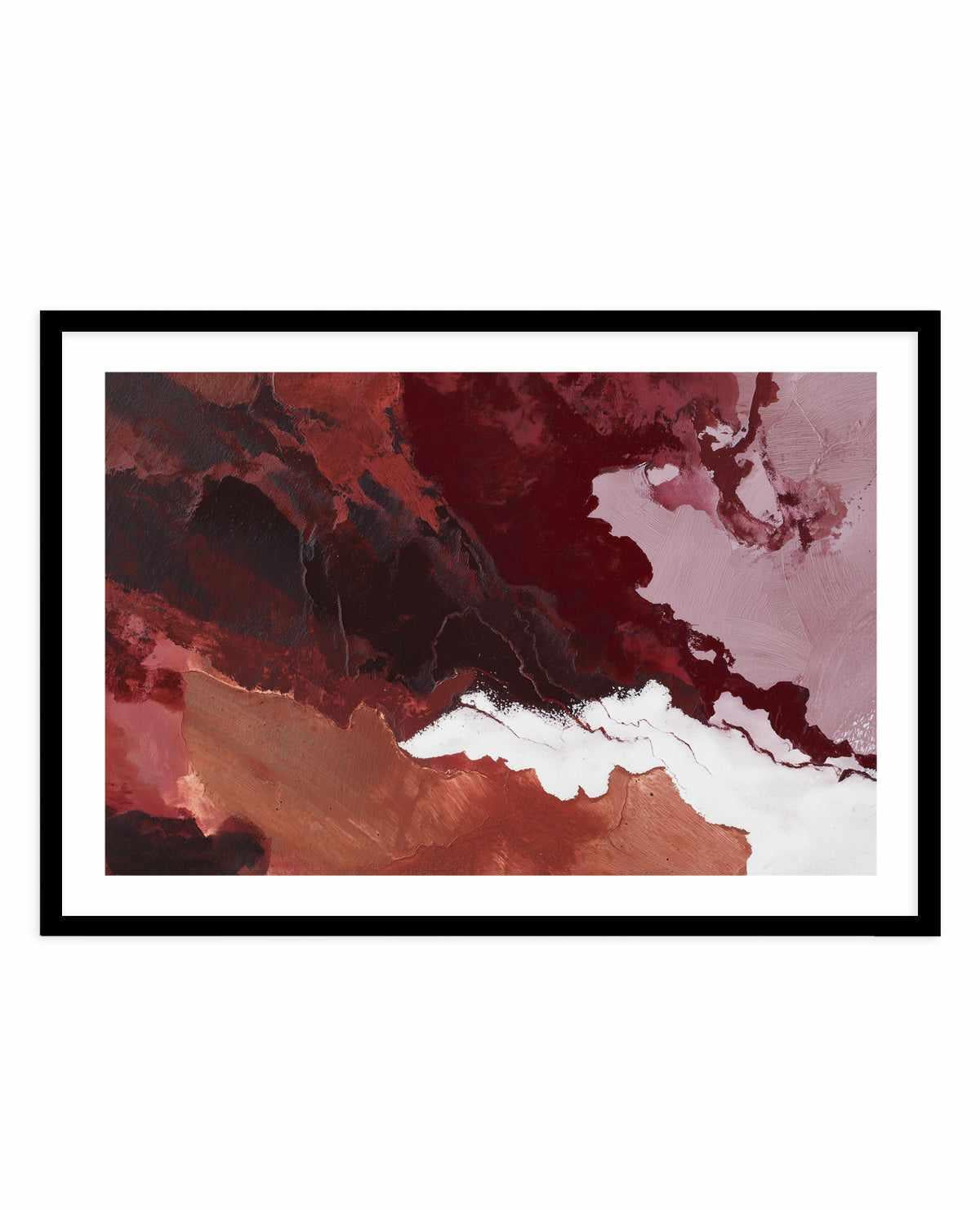 Burgundy Horizon III | Art Print from Olive et Oriel where you can shop wallpaper and artworks online