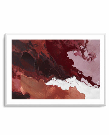 Burgundy Horizon III | Art Print from Olive et Oriel where you can shop wallpaper and artworks online