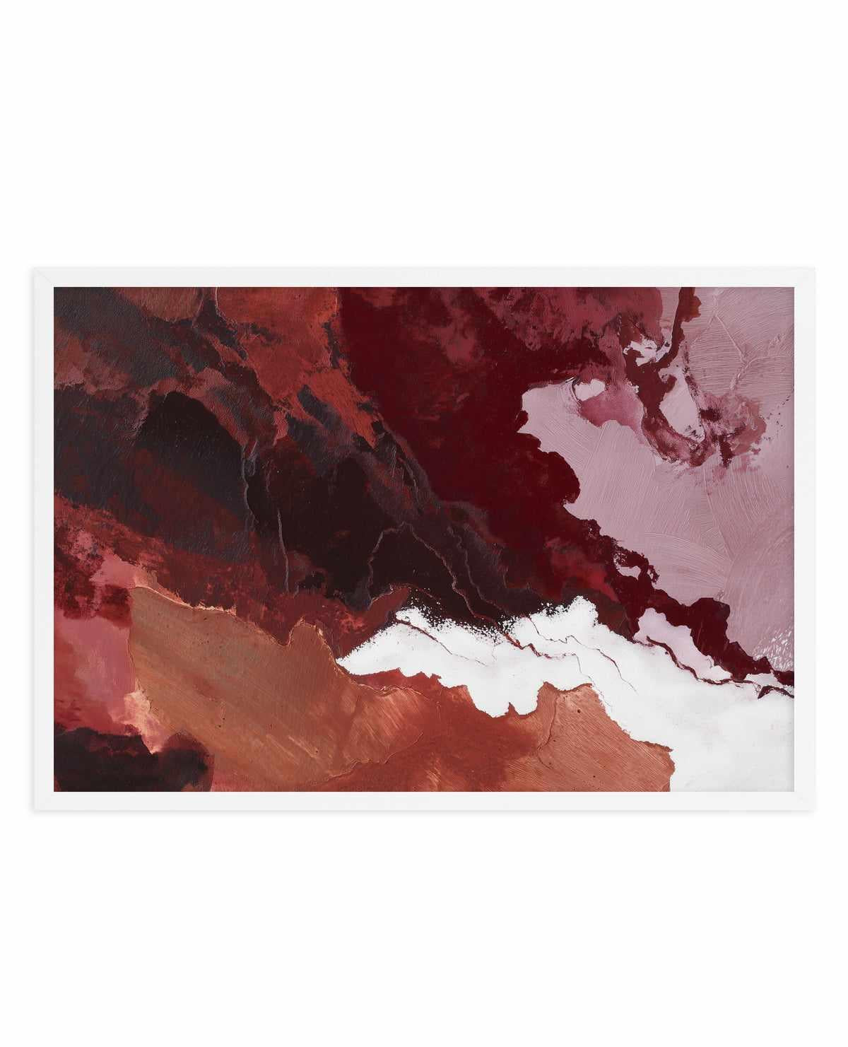 Burgundy Horizon III | Art Print from Olive et Oriel where you can shop wallpaper and artworks online