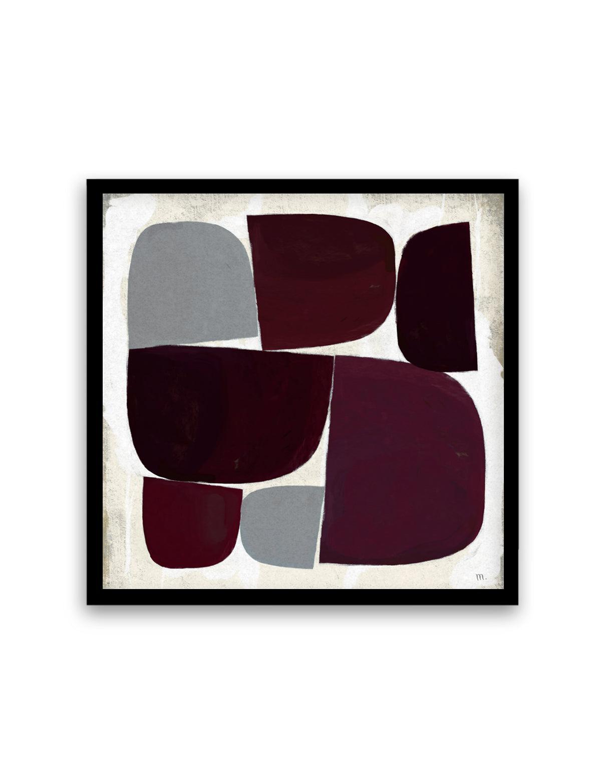 Burgundy Pebbles Copia by Marco Marella | Art Print from Olive et Oriel where you can shop wallpaper and artworks online