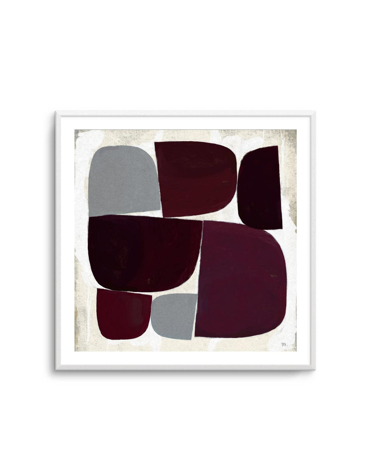 Burgundy Pebbles Copia by Marco Marella | Art Print from Olive et Oriel where you can shop wallpaper and artworks online