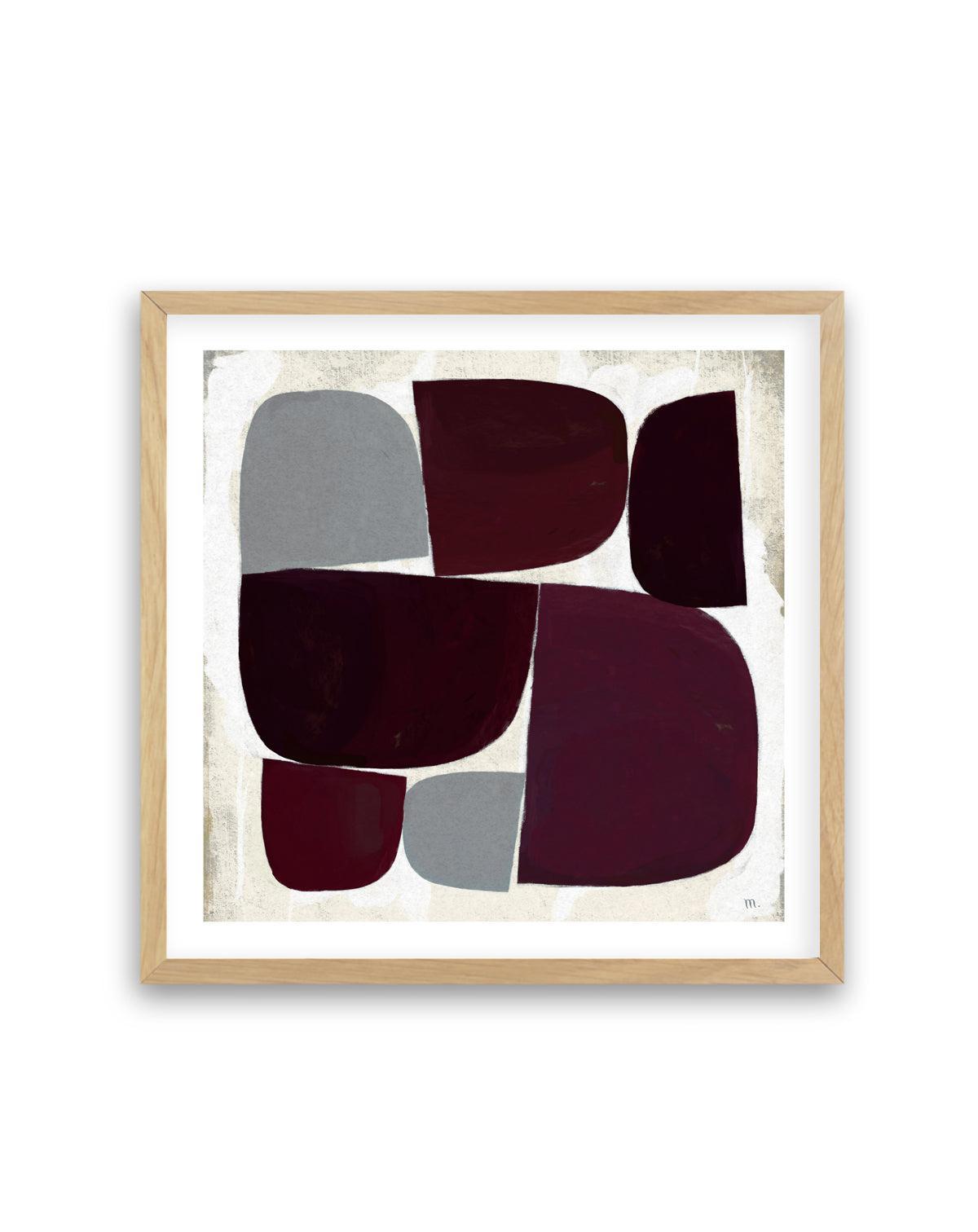 Burgundy Pebbles Copia by Marco Marella | Art Print from Olive et Oriel where you can shop wallpaper and artworks online