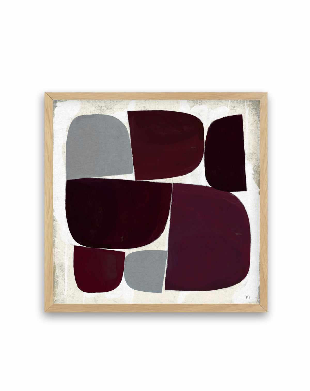 Burgundy Pebbles Copia by Marco Marella | Art Print from Olive et Oriel where you can shop wallpaper and artworks online