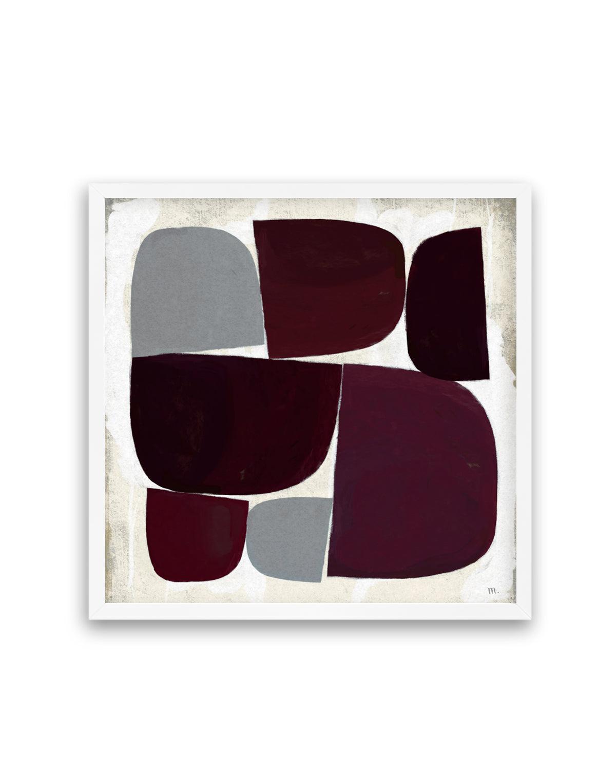 Burgundy Pebbles Copia by Marco Marella | Art Print from Olive et Oriel where you can shop wallpaper and artworks online