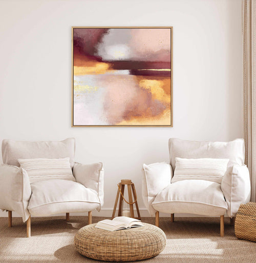 Burgundy Sunset By Elisabeth Fredriksson | Framed Canvas Art Print