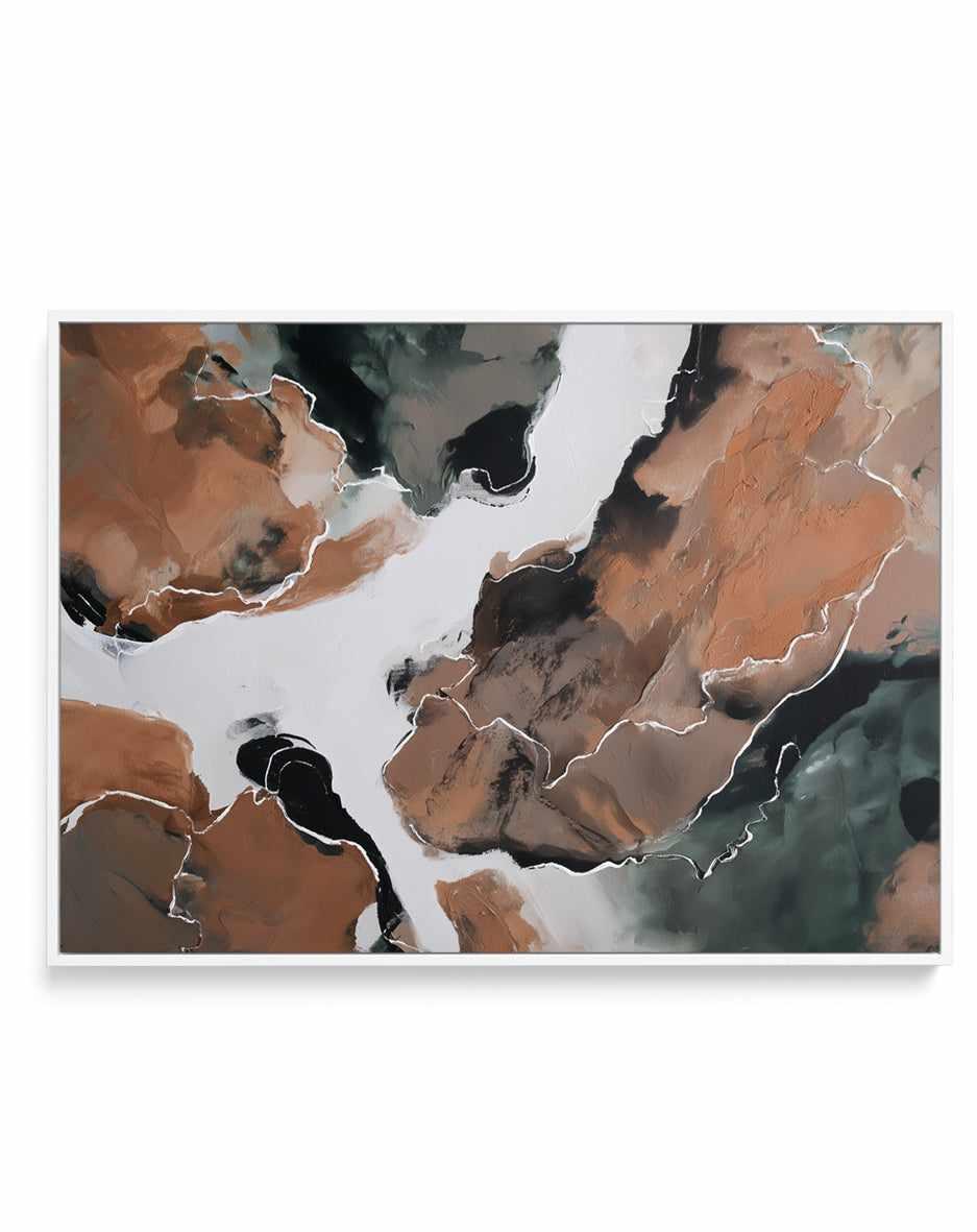 Burnished II | Framed Canvas Art Print from Olive et Oriel where you can shop wallpaper and artworks online