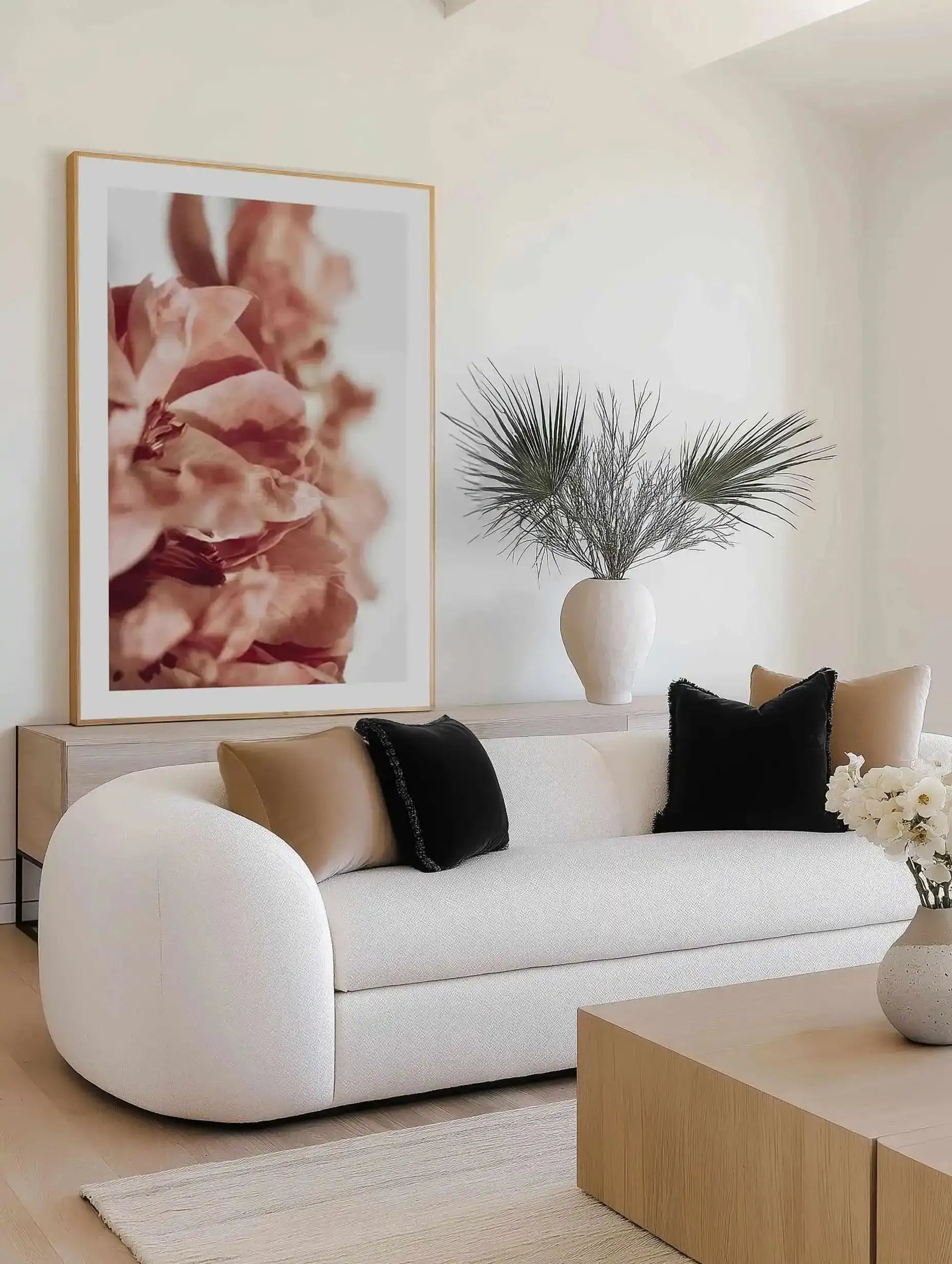 Burnt Peony I Art Print from Olive et Oriel where you can shop wallpaper and artworks online