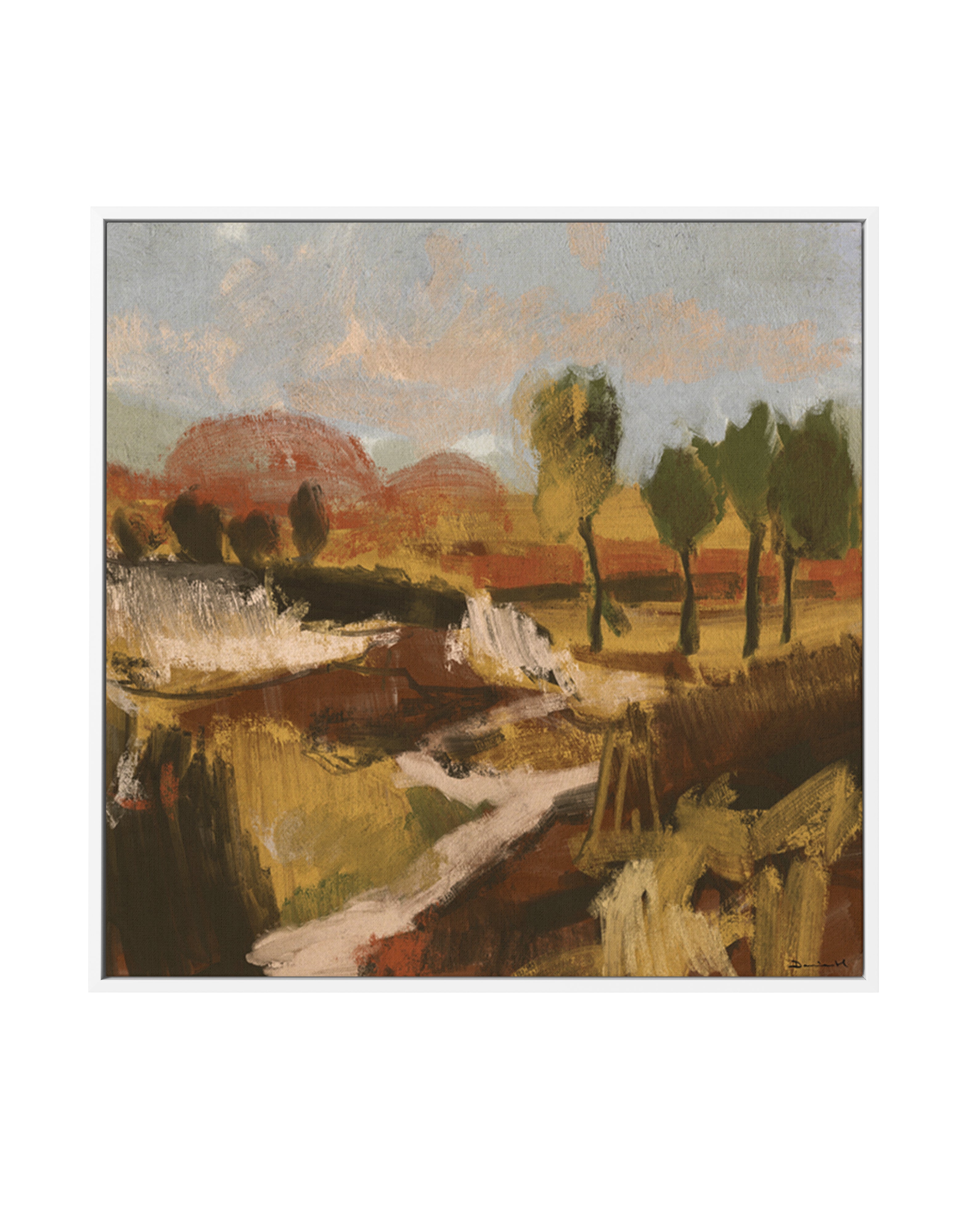 Bush by Dan Hobday | Framed Canvas Art Print