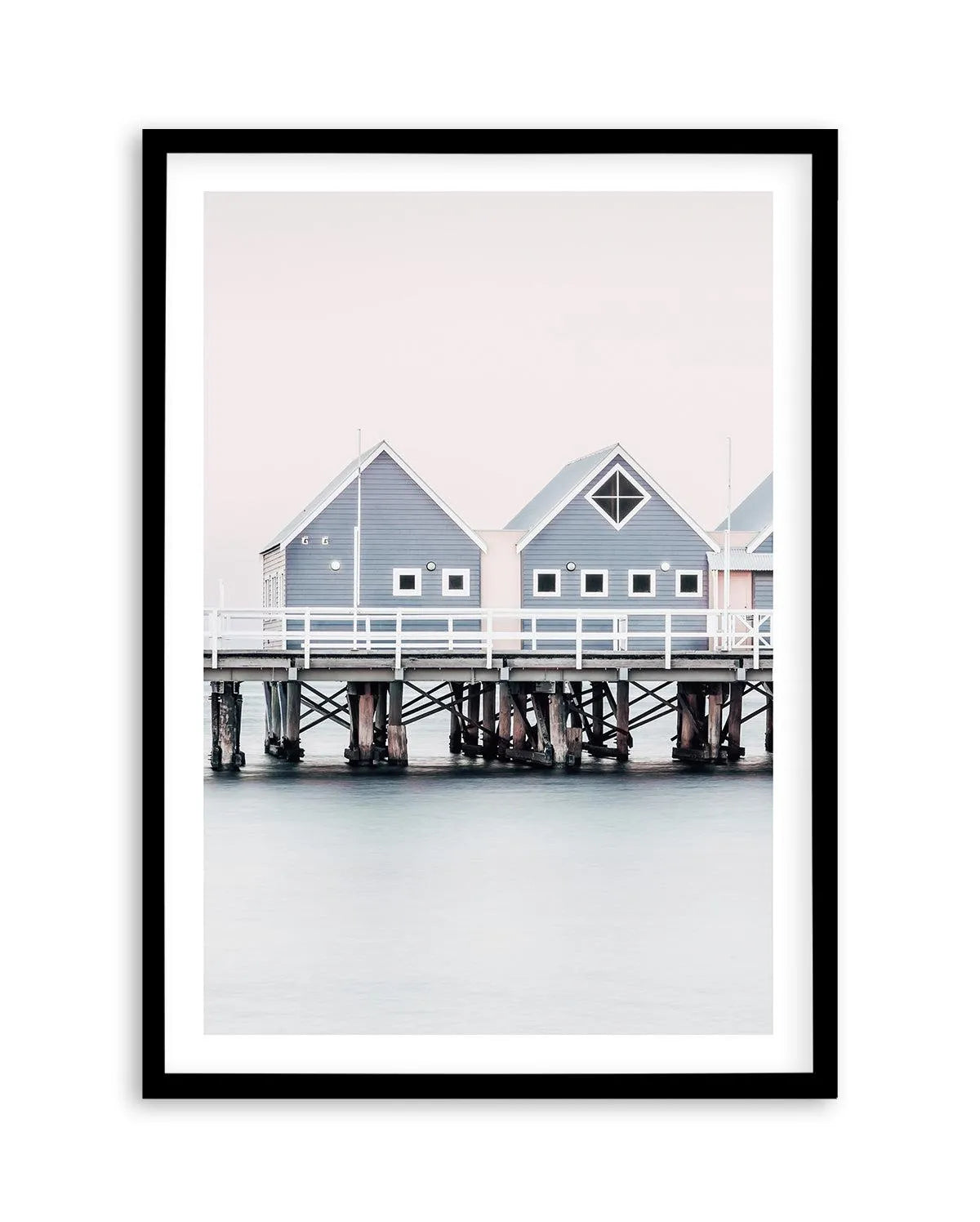 Busselton Jetty, WA Art Print | PT-PRINT-Olive et Oriel-Olive et Oriel-A5 | 5.8" x 8.3" | 14.8 x 21cm-Black-With White Border-Buy-Australian-Art-Prints-Online-with-Olive-et-Oriel-Your-Artwork-Specialists-Austrailia-Decorate-With-Coastal-Photo-Wall-Art-Prints-From-Our-Beach-House-Artwork-Collection-Fine-Poster-and-Framed-Artwork