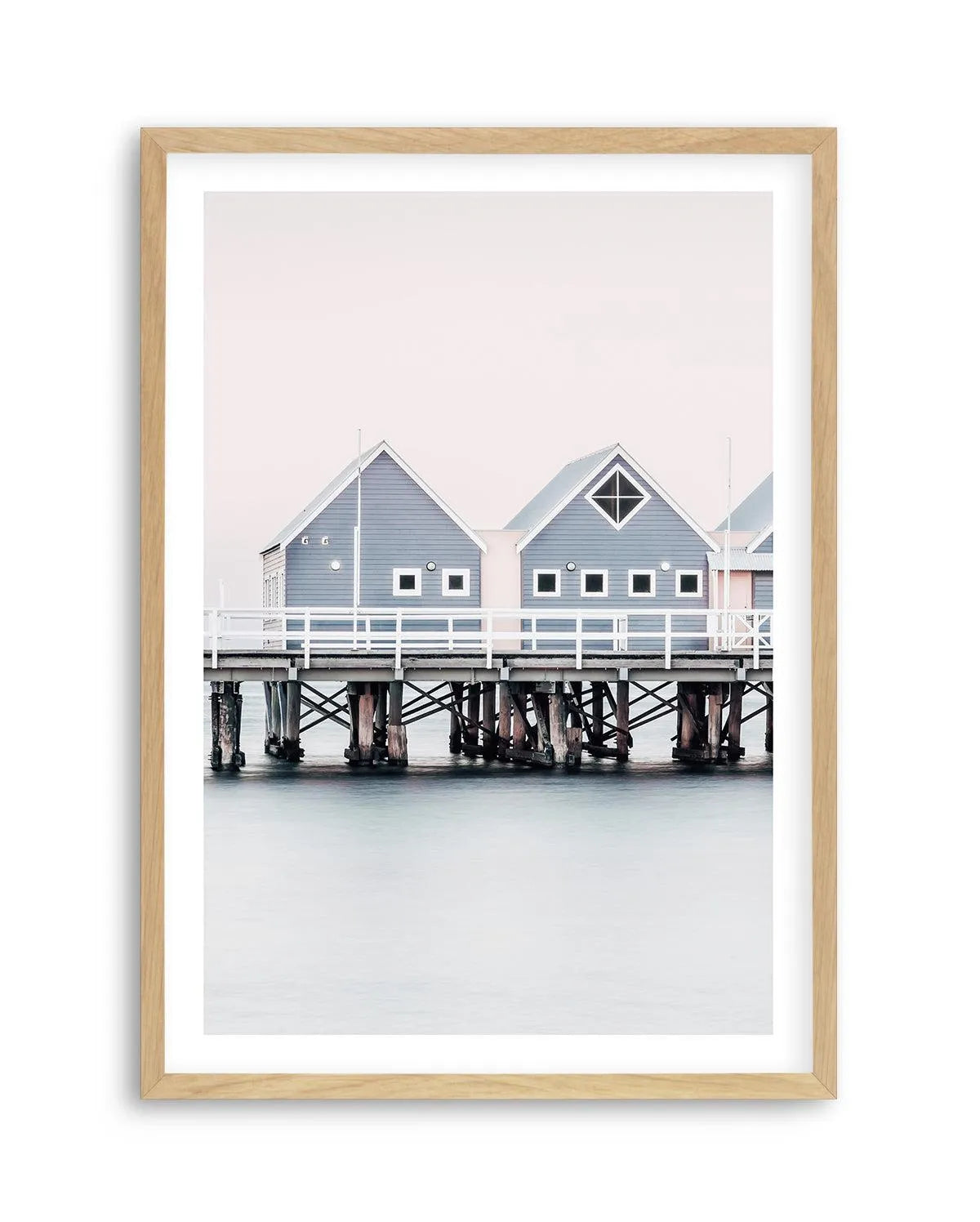 Busselton Jetty, WA Art Print | PT-PRINT-Olive et Oriel-Olive et Oriel-A5 | 5.8" x 8.3" | 14.8 x 21cm-Oak-With White Border-Buy-Australian-Art-Prints-Online-with-Olive-et-Oriel-Your-Artwork-Specialists-Austrailia-Decorate-With-Coastal-Photo-Wall-Art-Prints-From-Our-Beach-House-Artwork-Collection-Fine-Poster-and-Framed-Artwork