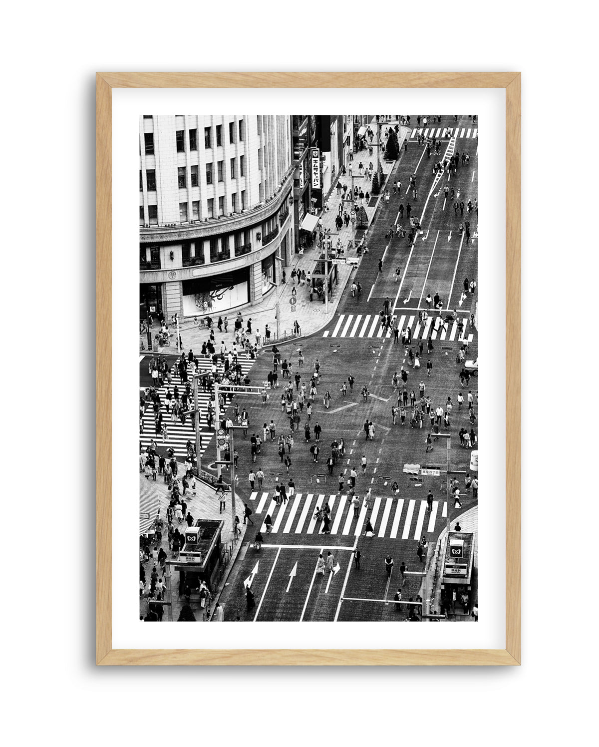 Bustling City Intersection by Makoto Nishikura | Art Print