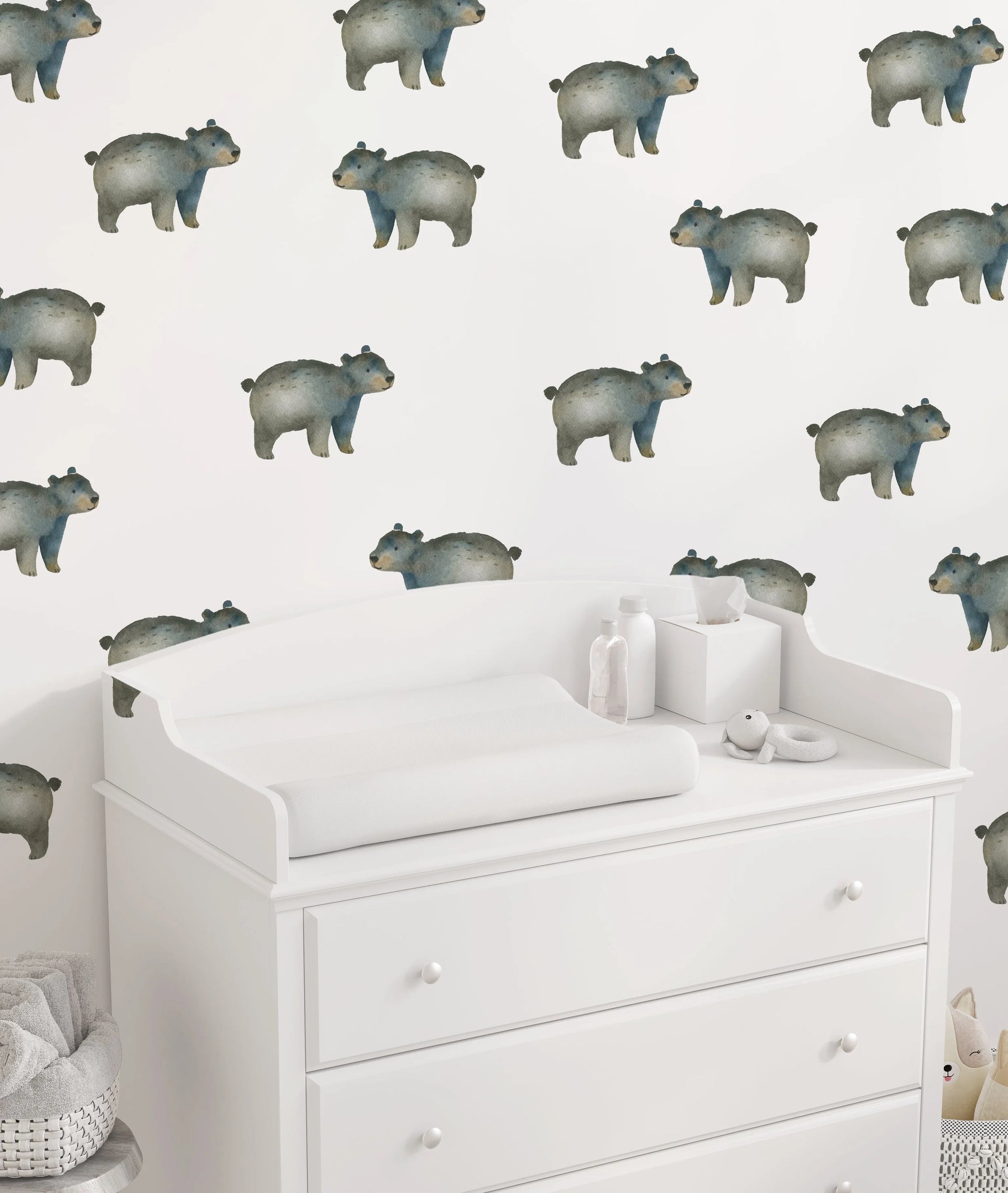 Busy Bears Decal Set from Olive et Oriel where you can shop wallpaper and artworks online