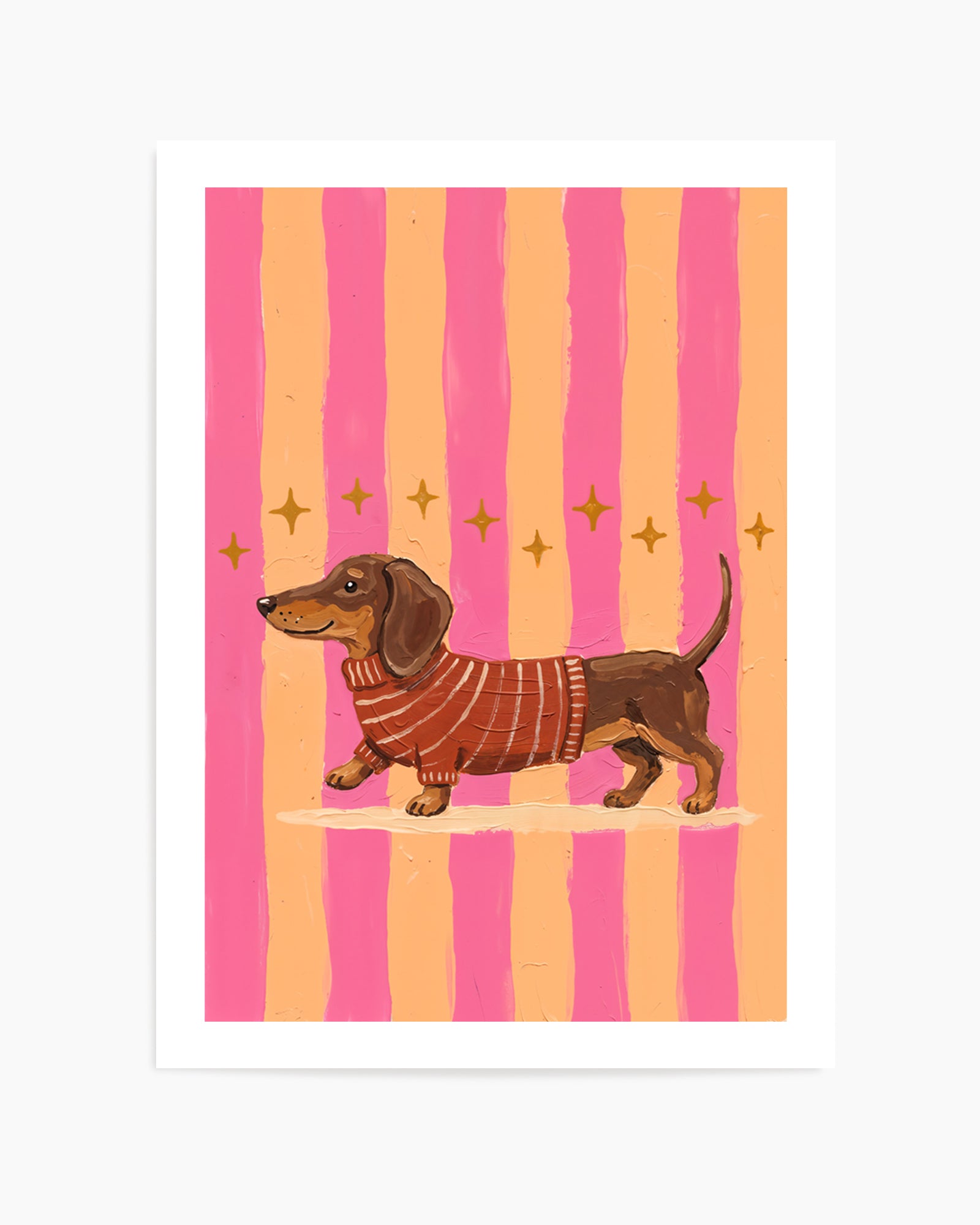 Busy Dachshund | Art Print