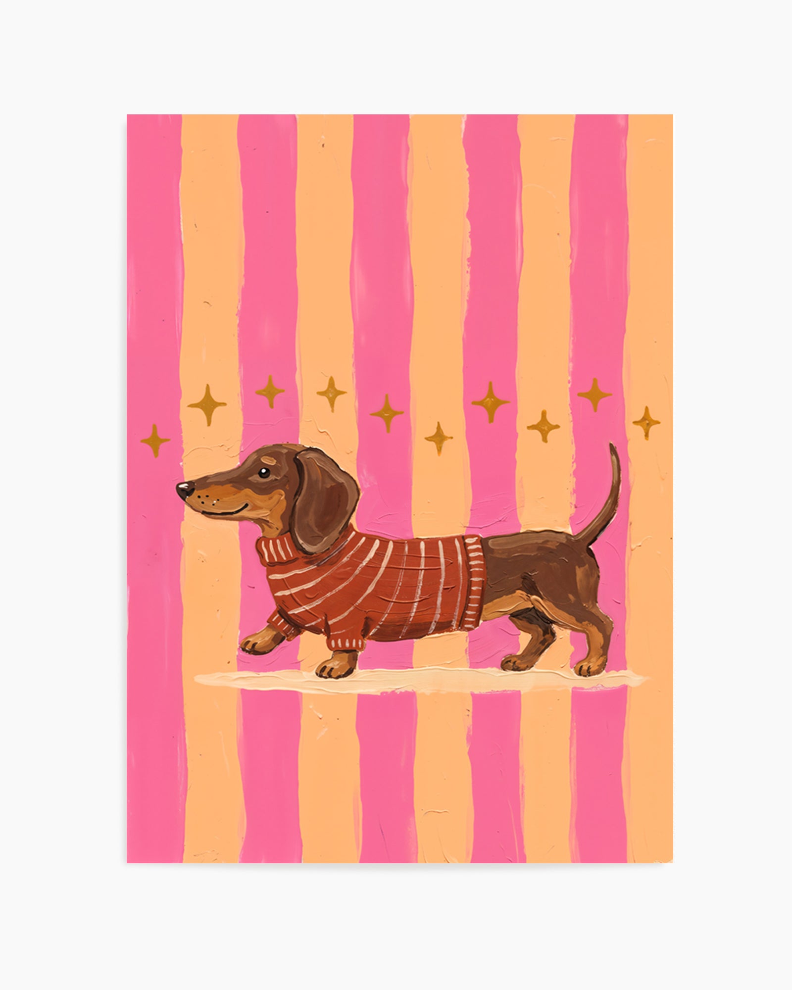 Busy Dachshund | Art Print