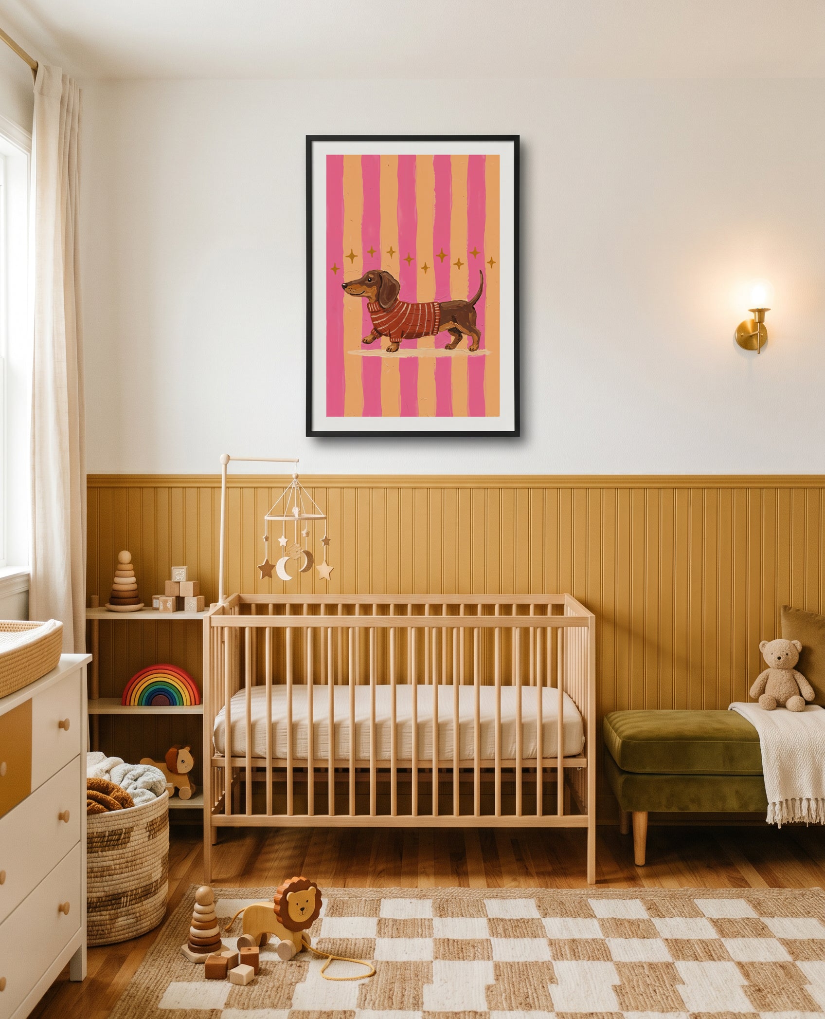 Busy Dachshund | Art Print