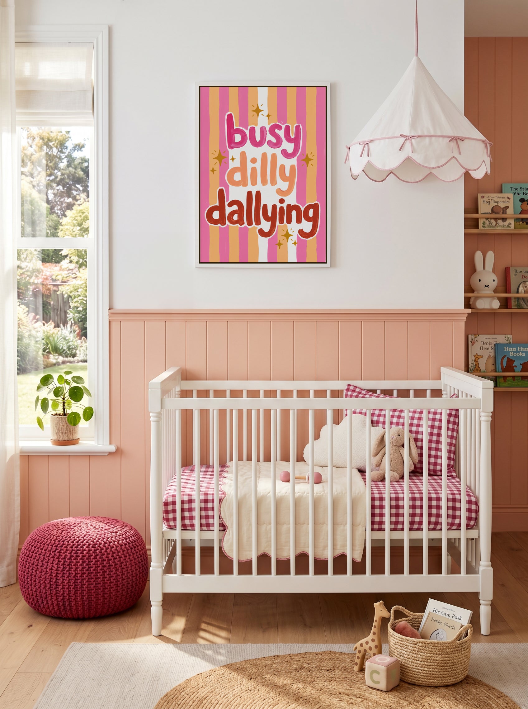 Busy Dilly Dallying | Framed Canvas Art Print