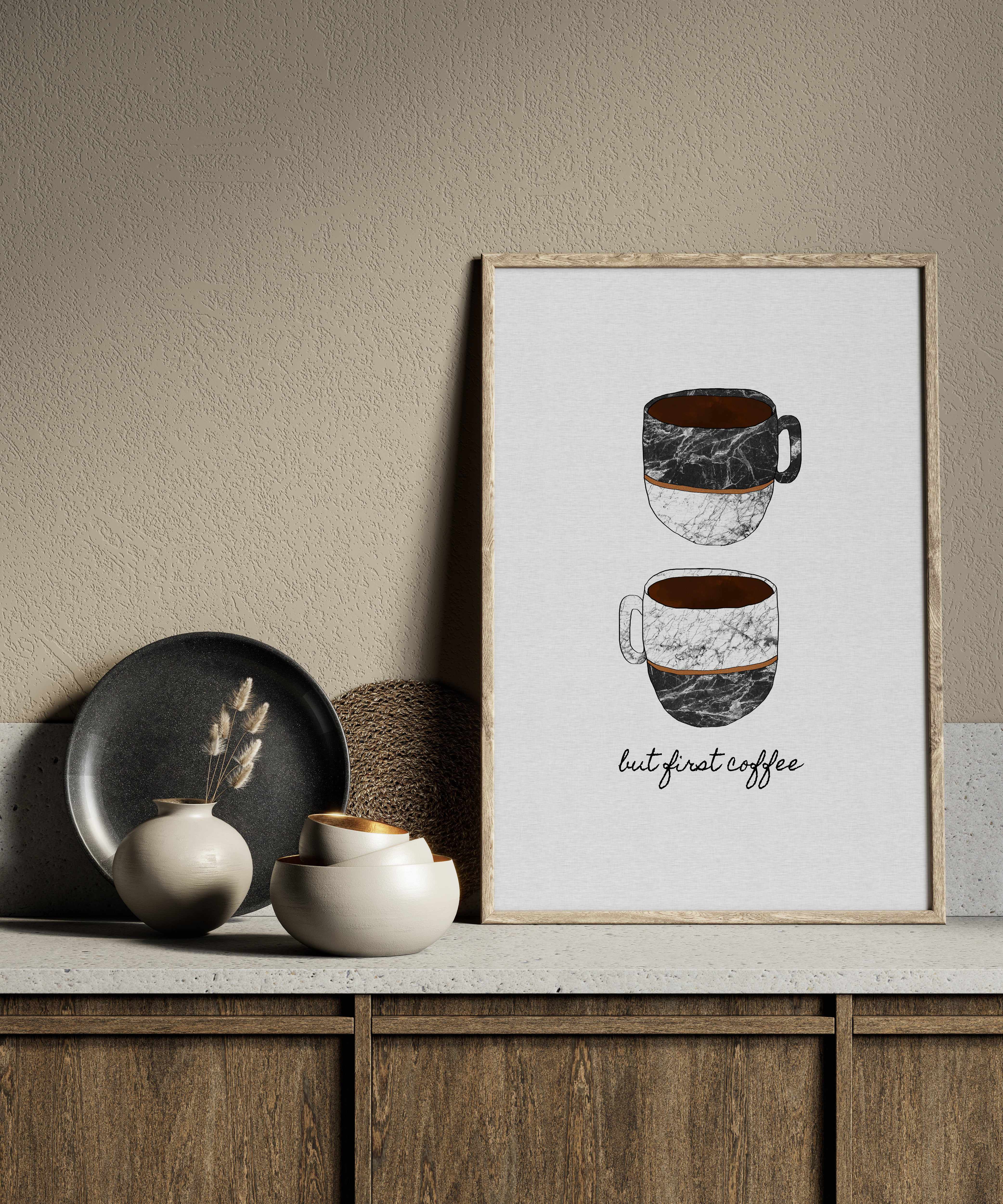 But First Coffee by Orara Studio | Art Print