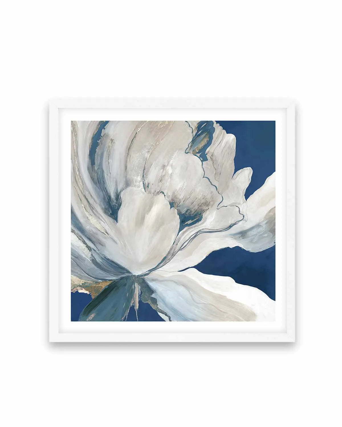 Butterfly Flower I Blue Art Print from Olive et Oriel where you can shop wallpaper and artworks online
