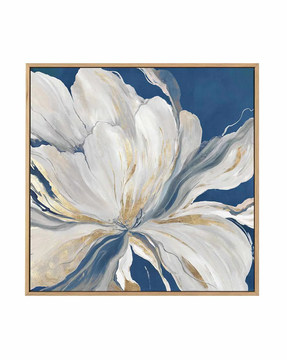 Butterfly Flower II Blue | Framed Canvas Art Print from Olive et Oriel where you can shop wallpaper and artworks online