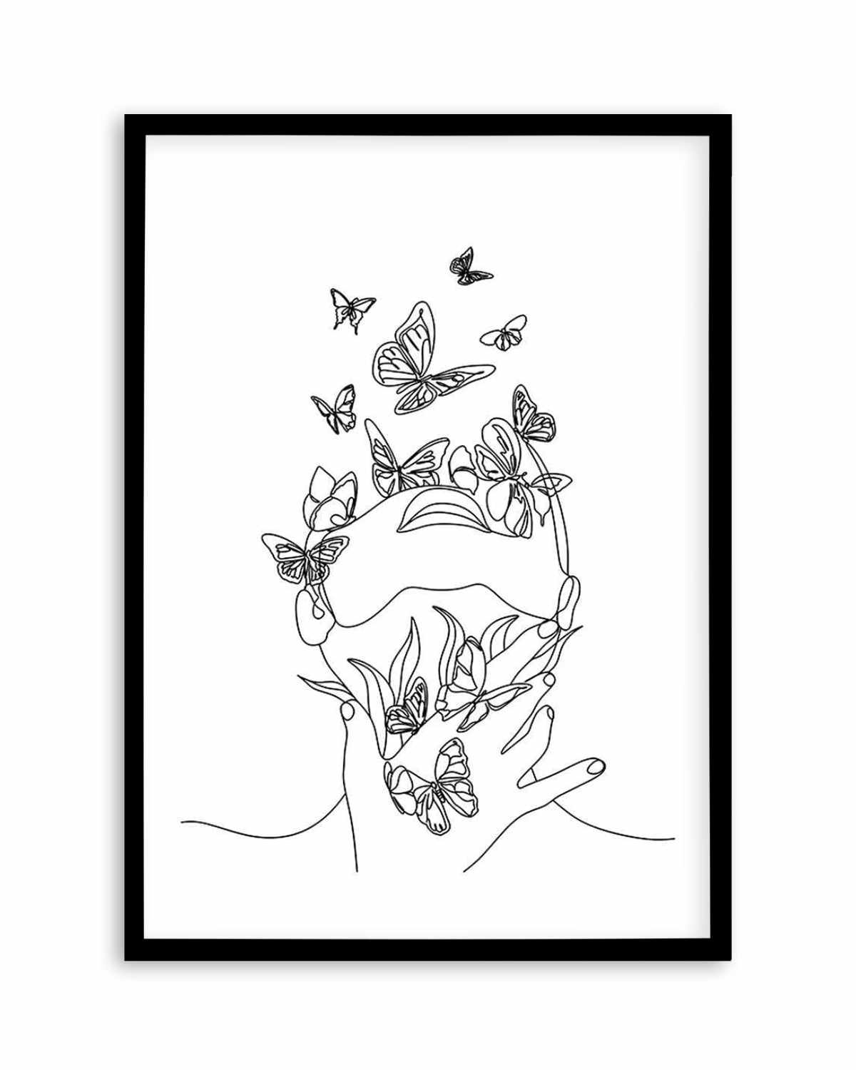 Butterfly Girl Art Print