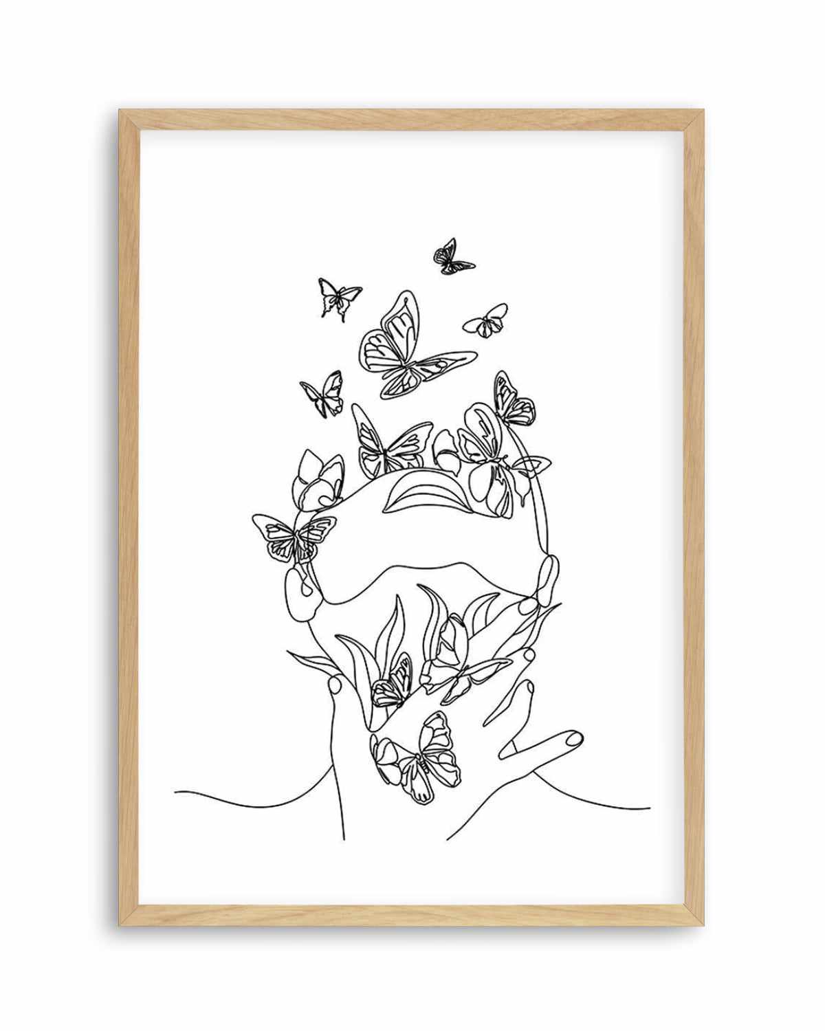 Butterfly Girl Art Print