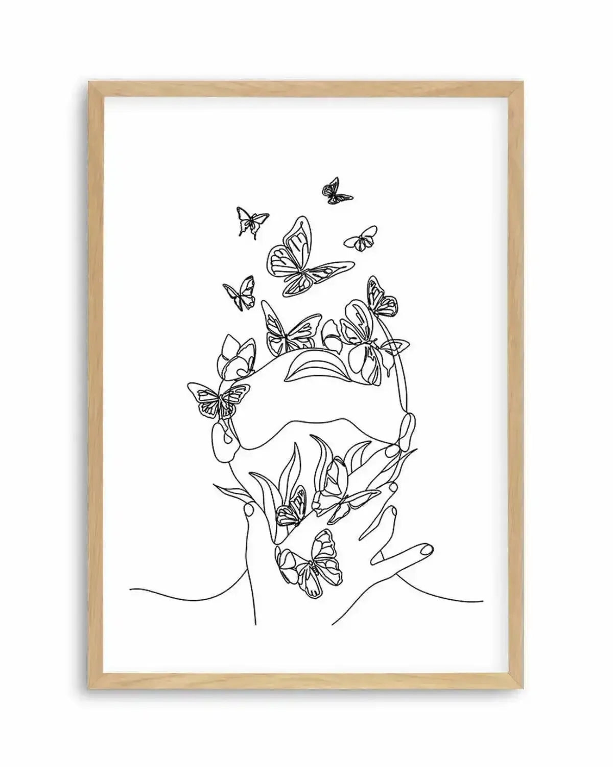 Butterfly Girl Art Print from Olive et Oriel where you can shop wallpaper and artworks online