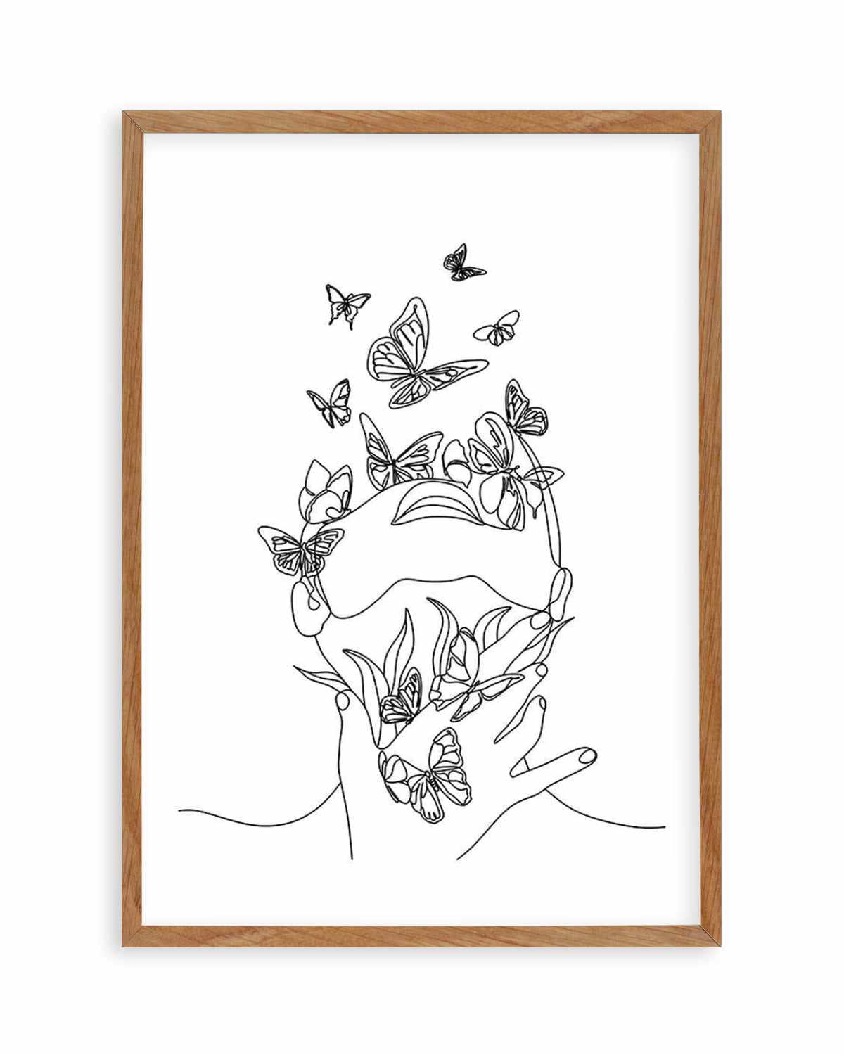 Butterfly Girl Art Print