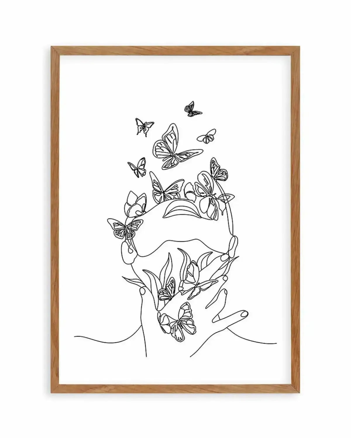 Butterfly Girl Art Print from Olive et Oriel where you can shop wallpaper and artworks online