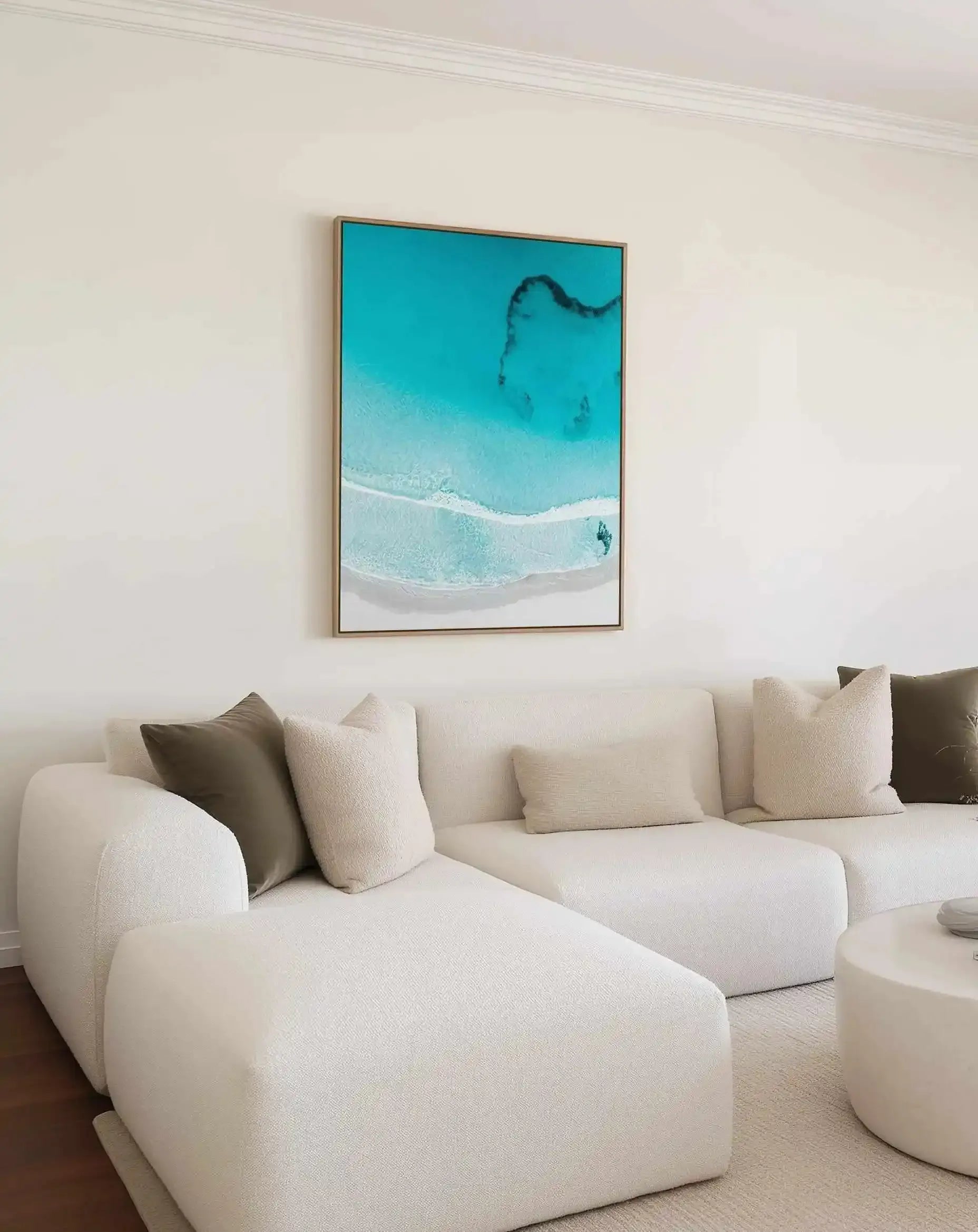 Butterfly Rock Esperance | Aerial Photo Wall Framed Canvas Art Print from Olive et Oriel where you can shop wallpaper and artworks online