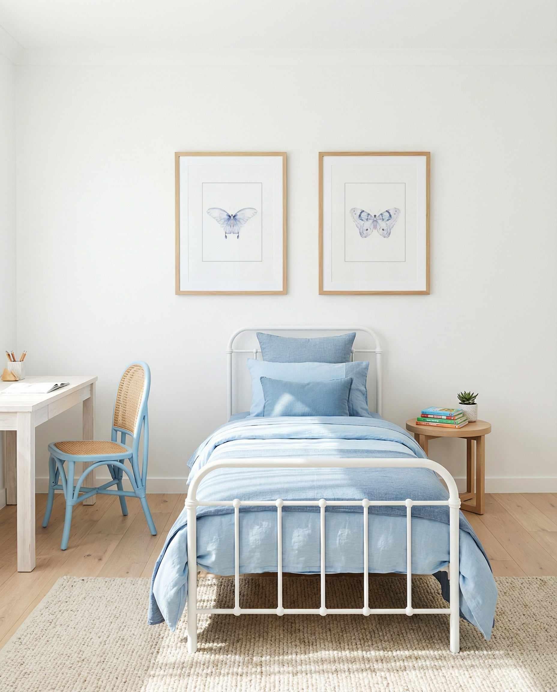 Butterfly I & II Art Print Set of 2 | Matching Wall Art from Olive et Oriel where you can shop wallpaper and artworks online