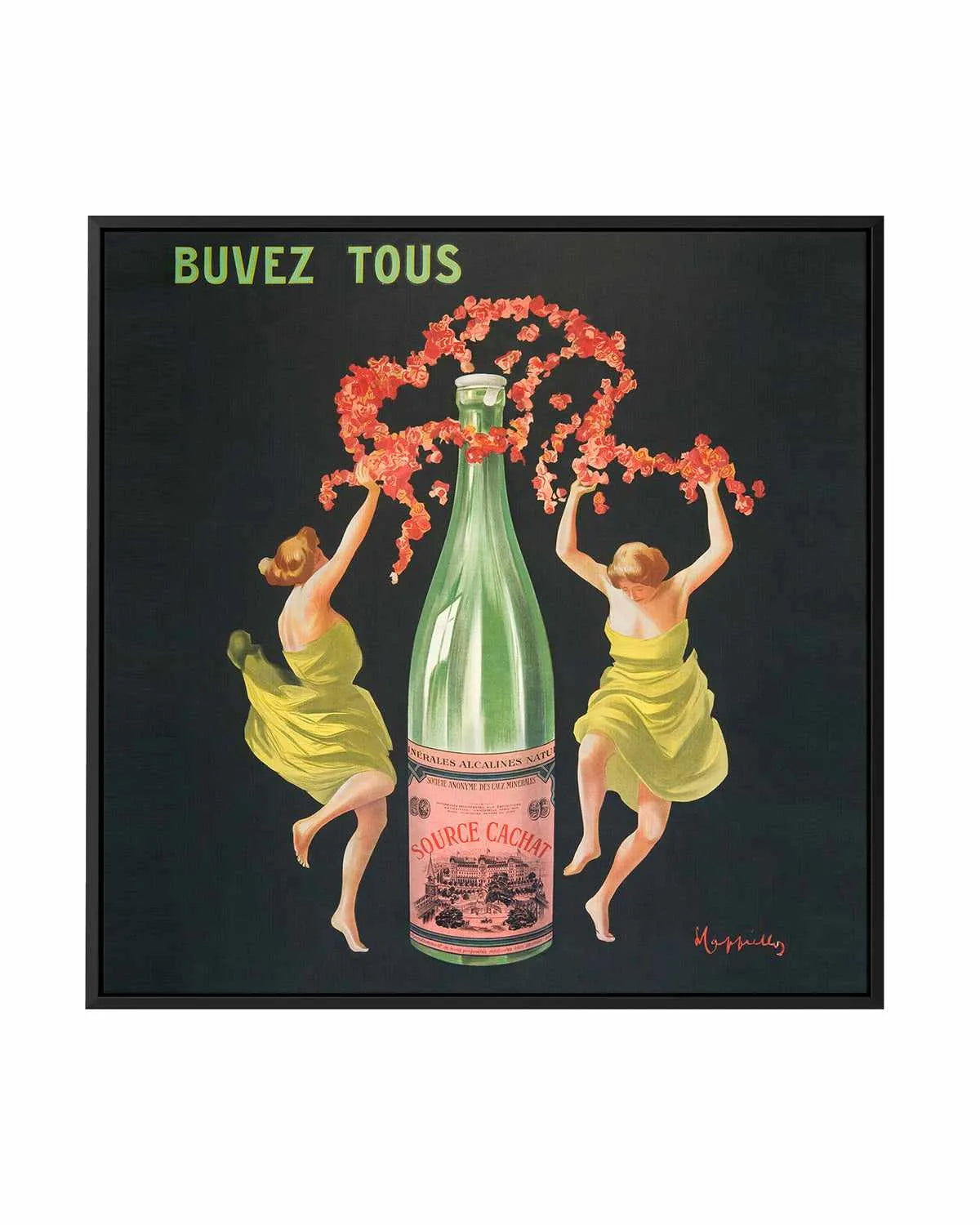 Buves Tous Vintage Poster | Framed Canvas Art Print from Olive et Oriel where you can shop wallpaper and artworks online