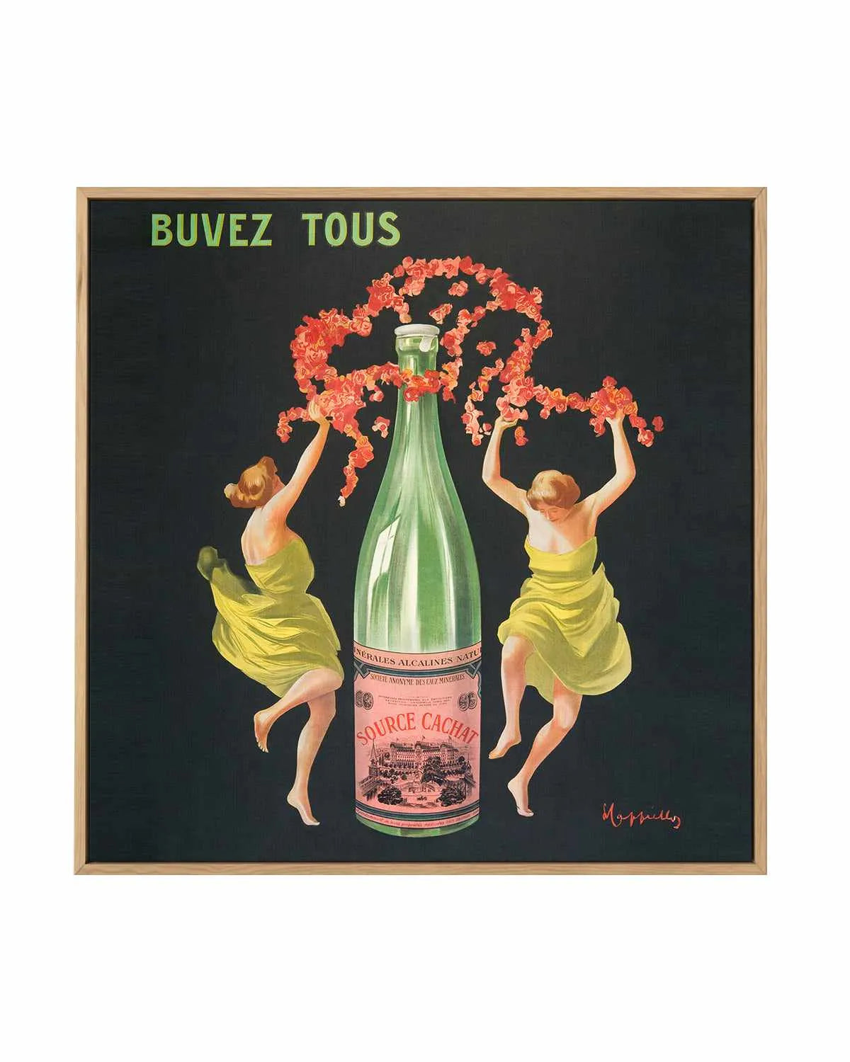Buves Tous Vintage Poster | Framed Canvas Art Print from Olive et Oriel where you can shop wallpaper and artworks online
