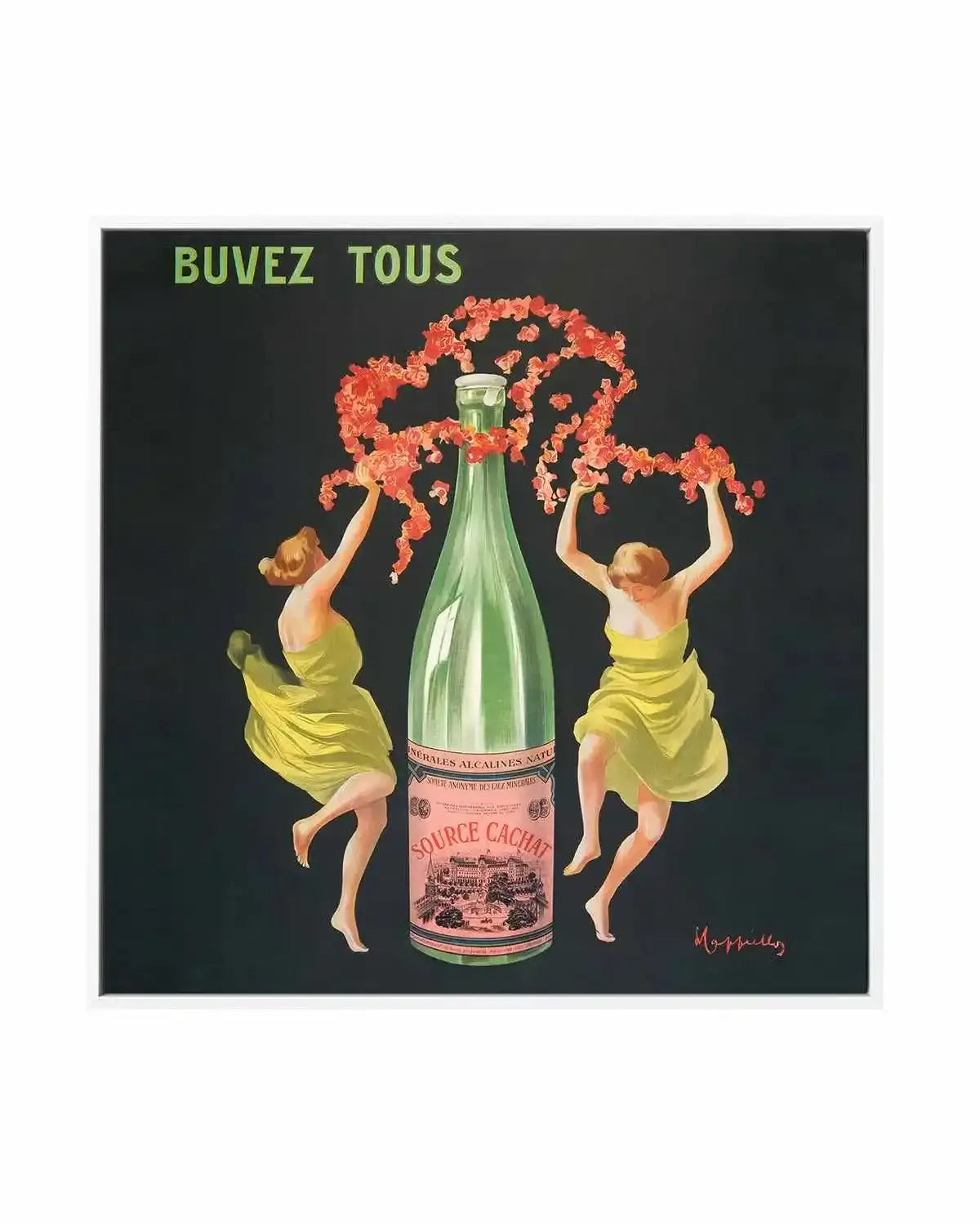 Buy 'Buves Tous Vintage Poster' Framed Canvas Art Print | Next Day ...