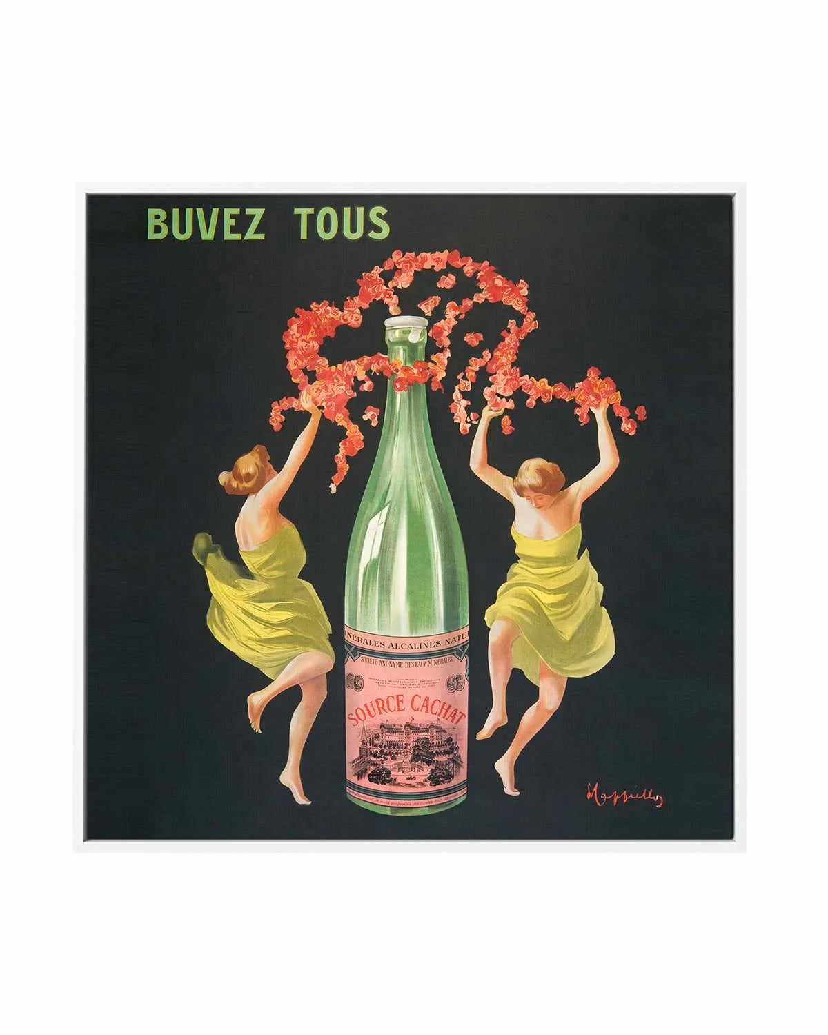 Buves Tous Vintage Poster | Framed Canvas Art Print from Olive et Oriel where you can shop wallpaper and artworks online