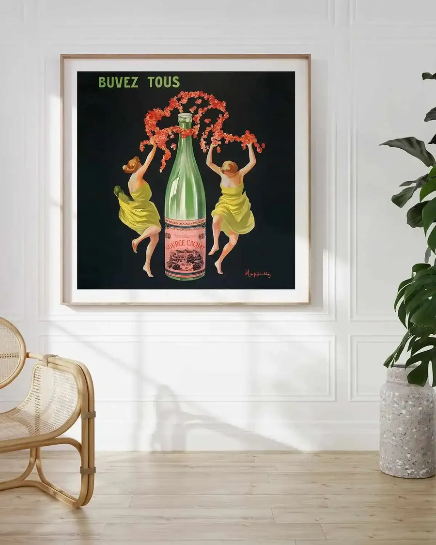Buves Tous Vintage Poster Art Print from Olive et Oriel where you can shop wallpaper and artworks online