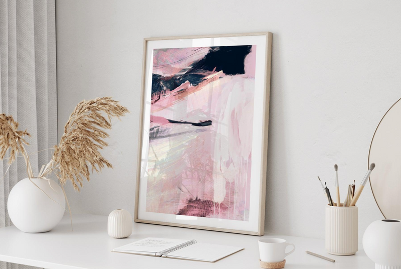 Shop Pink Abstract Painting art prints with Olive et Oriel - Buy Pink Abstract Painting wall art prints & extra large wall art or canvas art for your home. Our modern contemporary artwork offers professional art print poster and framing services