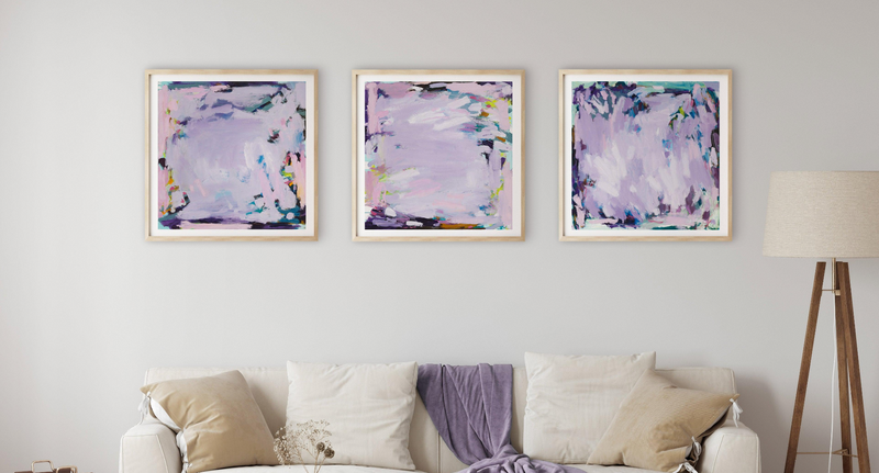 Shop Purple art prints with Olive et Oriel - Buy purple wall art prints and extra large wall art or aqua canvas art for your home. Our bright modern contemporary artwork offers professional art print poster and framing services.