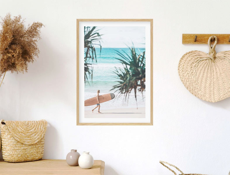 Buy byron bay and surfer wall art prints online with Olive et Oriel