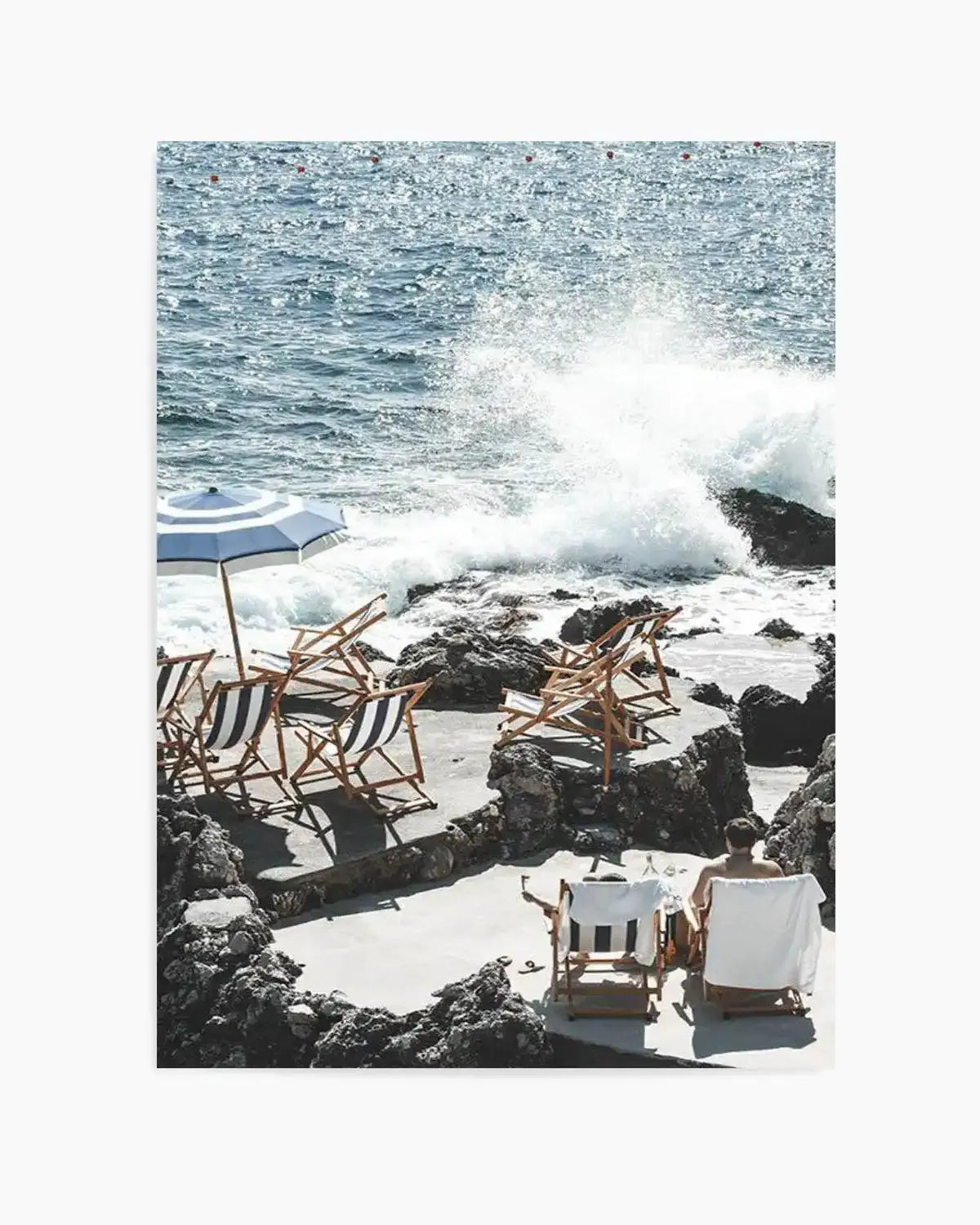 By The Sea In Capri Art Print from Olive et Oriel where you can shop wallpaper and artworks online