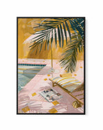 By the Pool, Marrakech | Framed Canvas Art Print