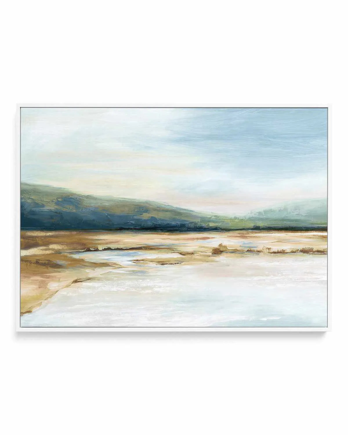 By the Water I | Framed Canvas Art Print from Olive et Oriel where you can shop wallpaper and artworks online