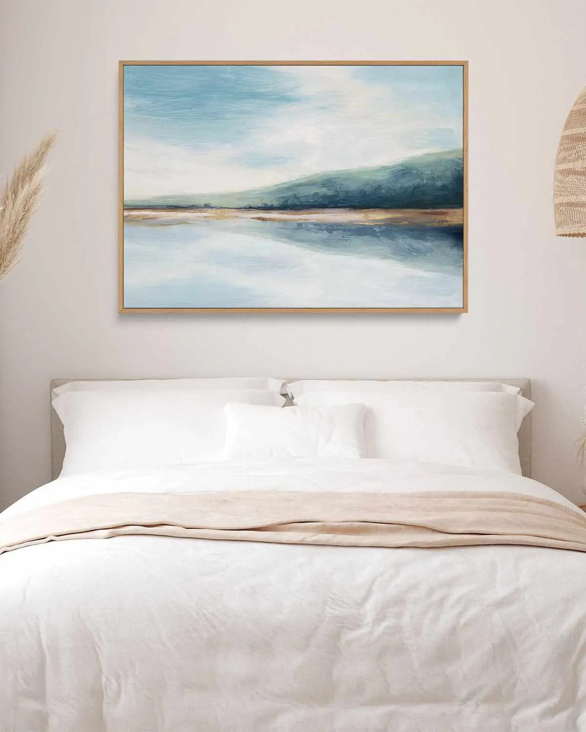 By the Water II | Framed Canvas Art Print from Olive et Oriel where you can shop wallpaper and artworks online