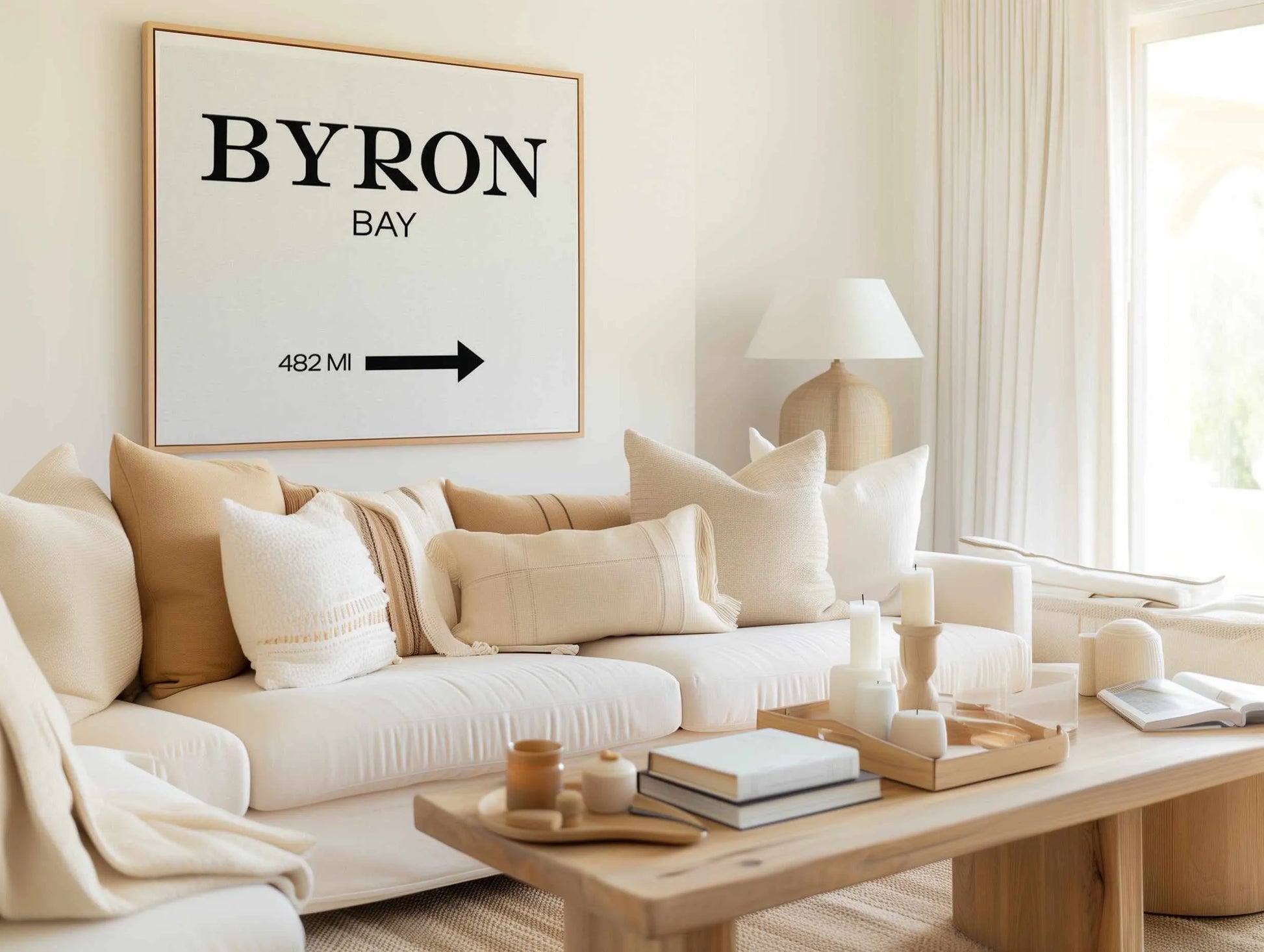Byron Bay 482 MI | Framed Canvas from Olive et Oriel where you can shop wallpaper and artworks online